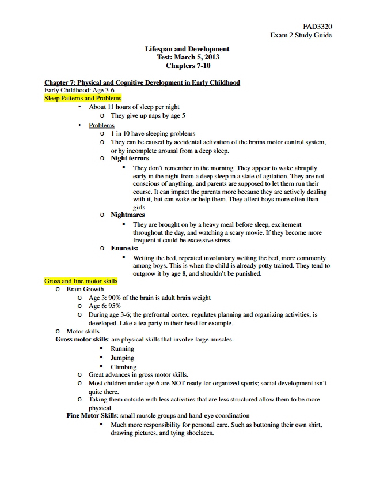 Study Materials for the Second Examination