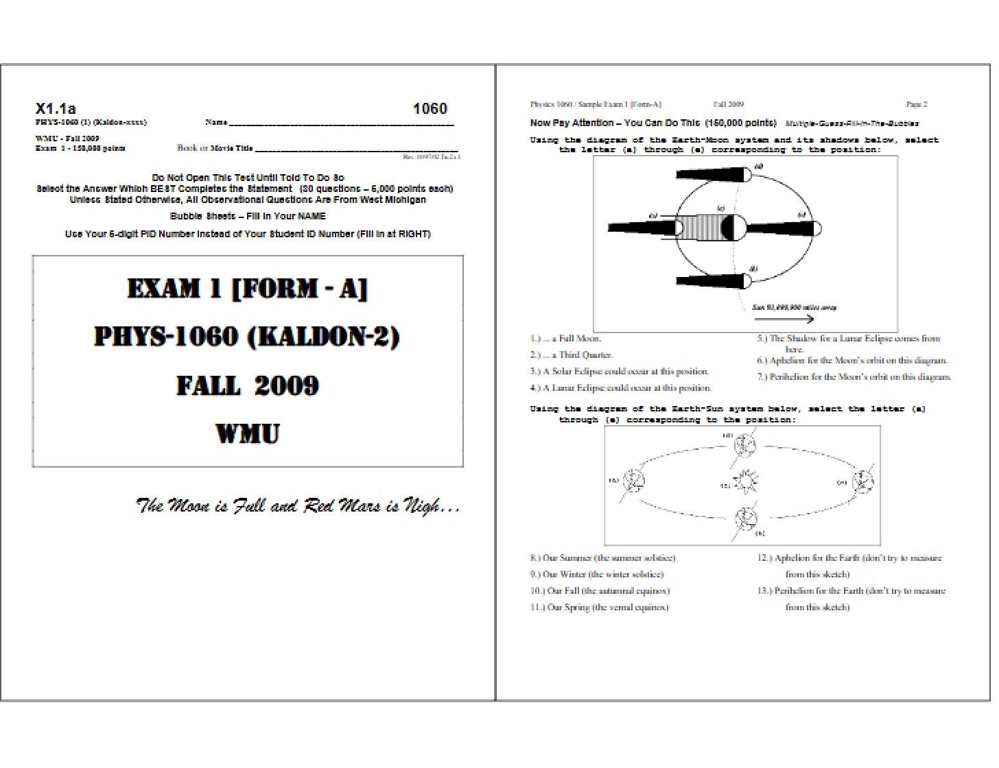 Course Exam