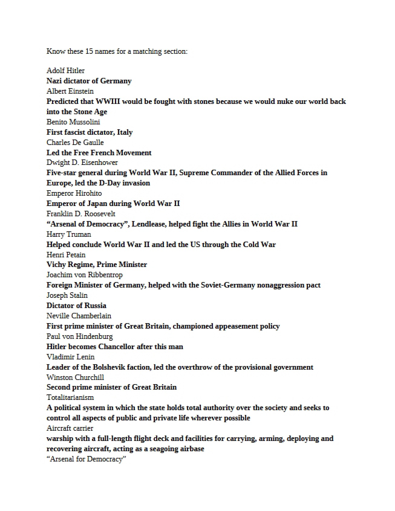 Notes on World Civilizations III