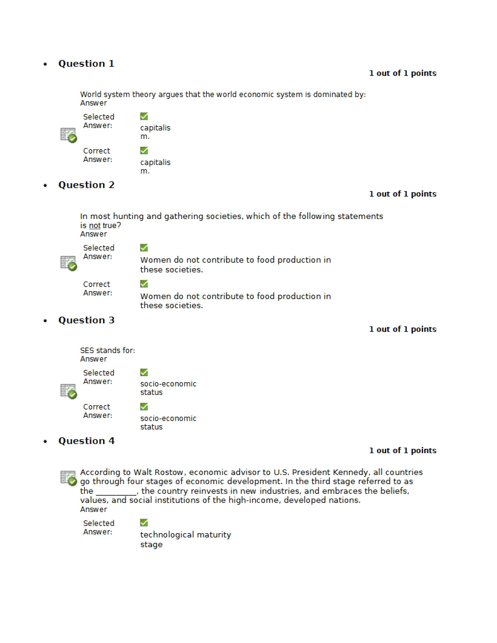 Sociology Exam