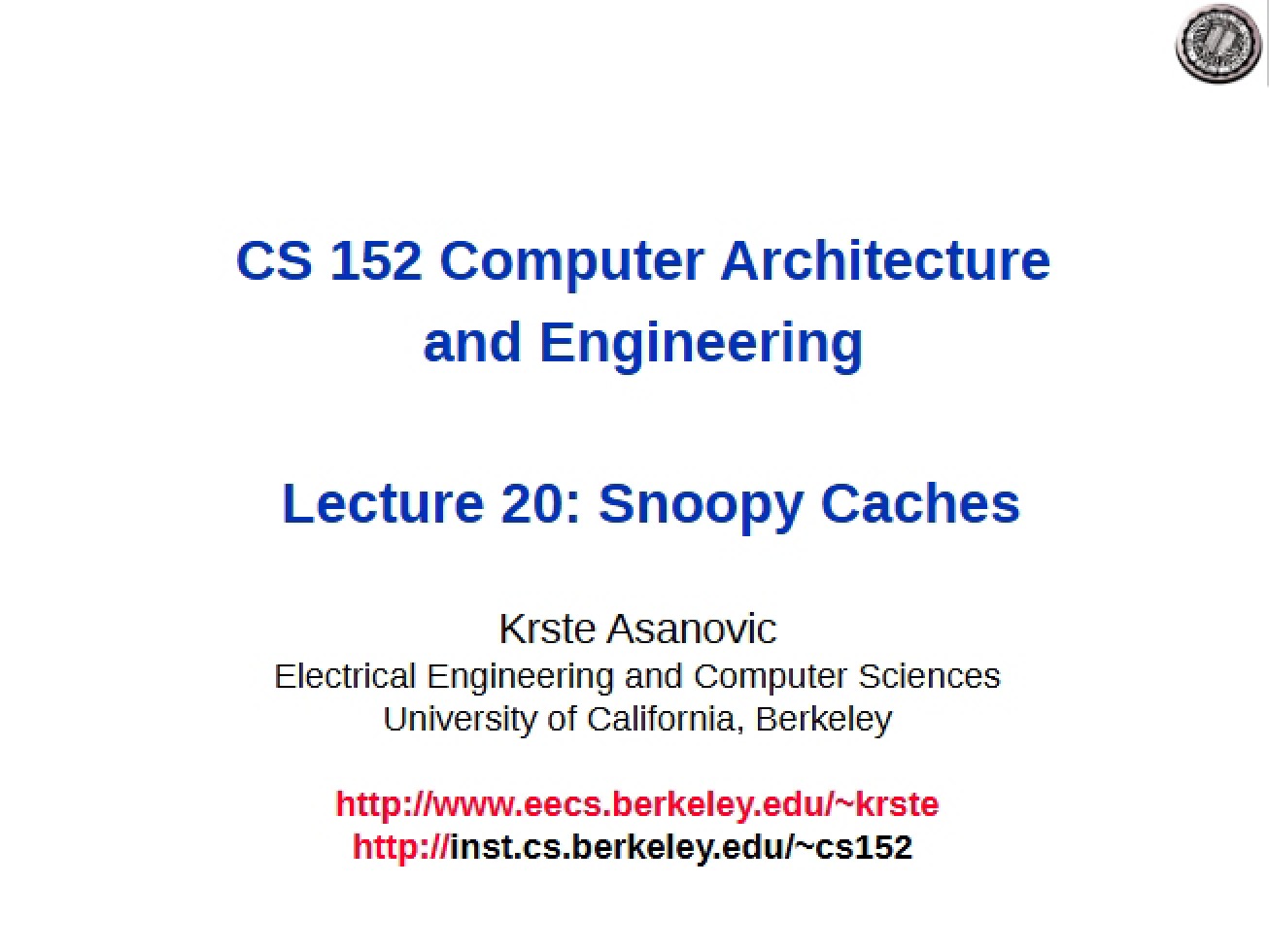Snoopy Cache Protocols