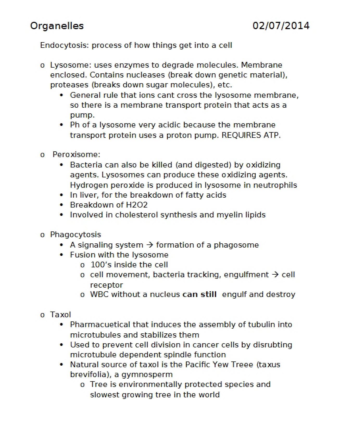 Cell Organelles