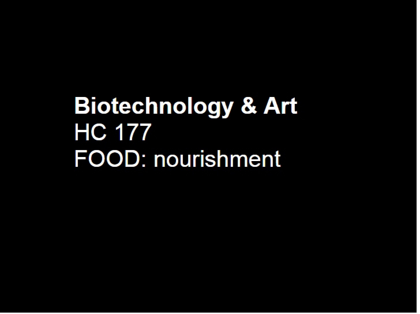 Food Studies