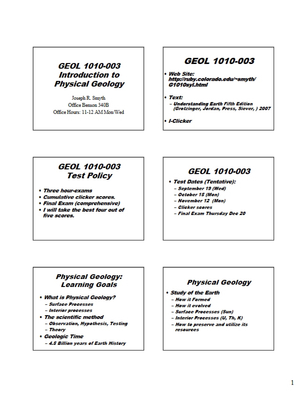 Course Introduction (Second Instance)