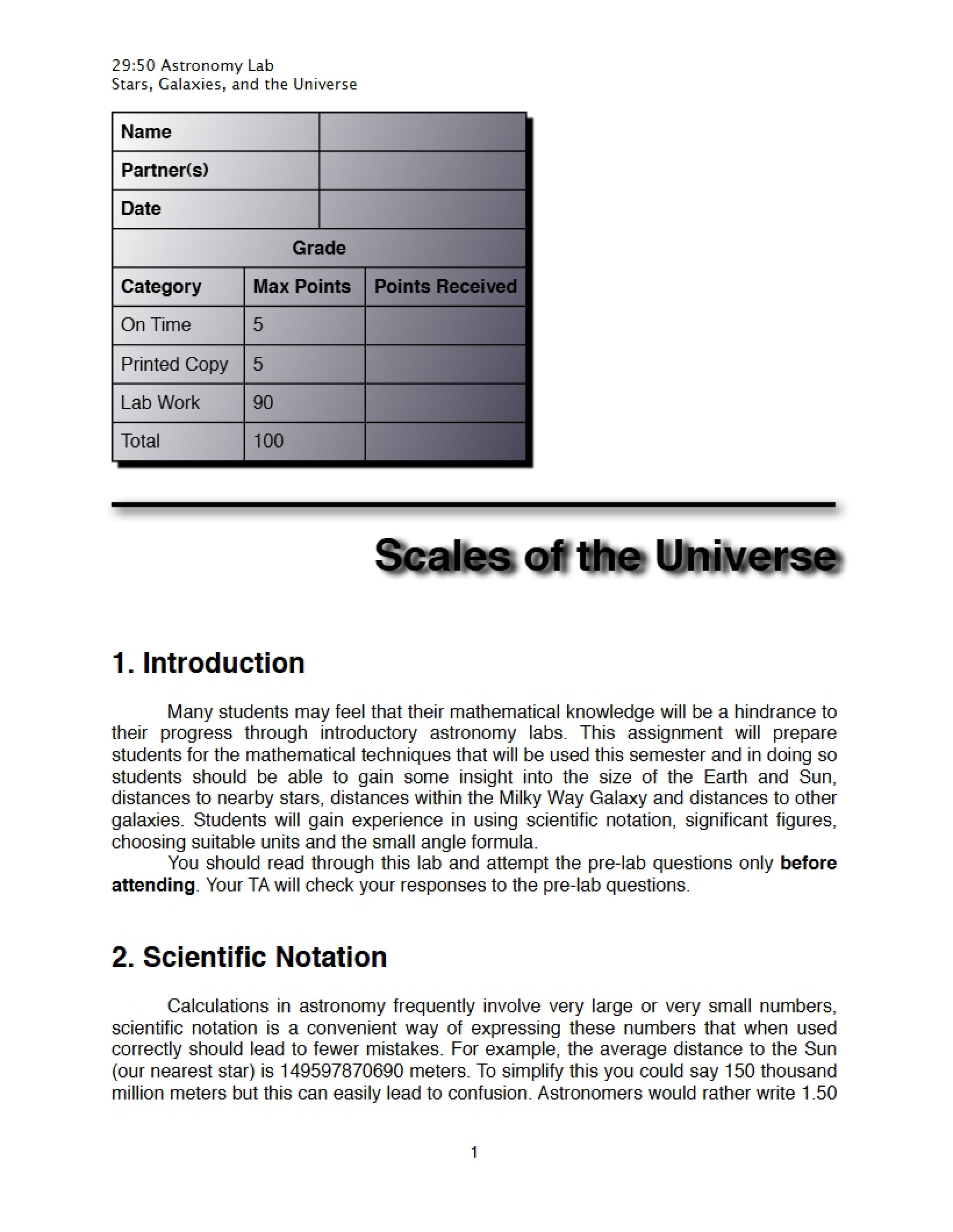 Universe, Galaxies, and Stars Overview