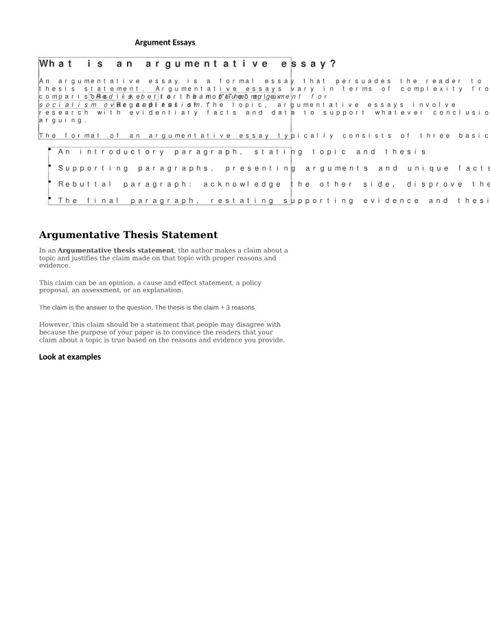 Essays on Argument