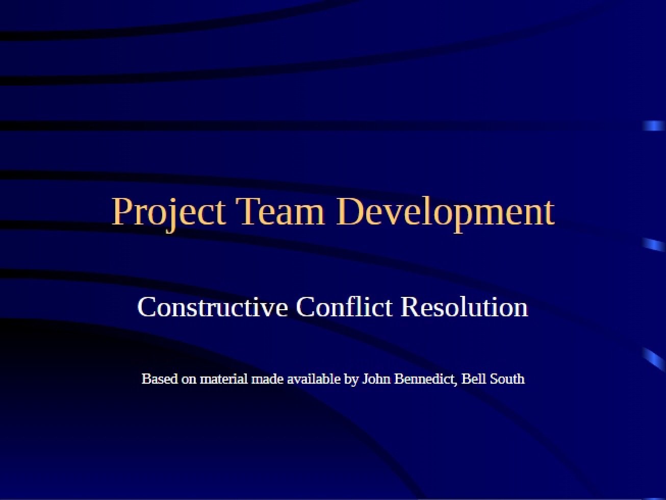 Development of Project Team