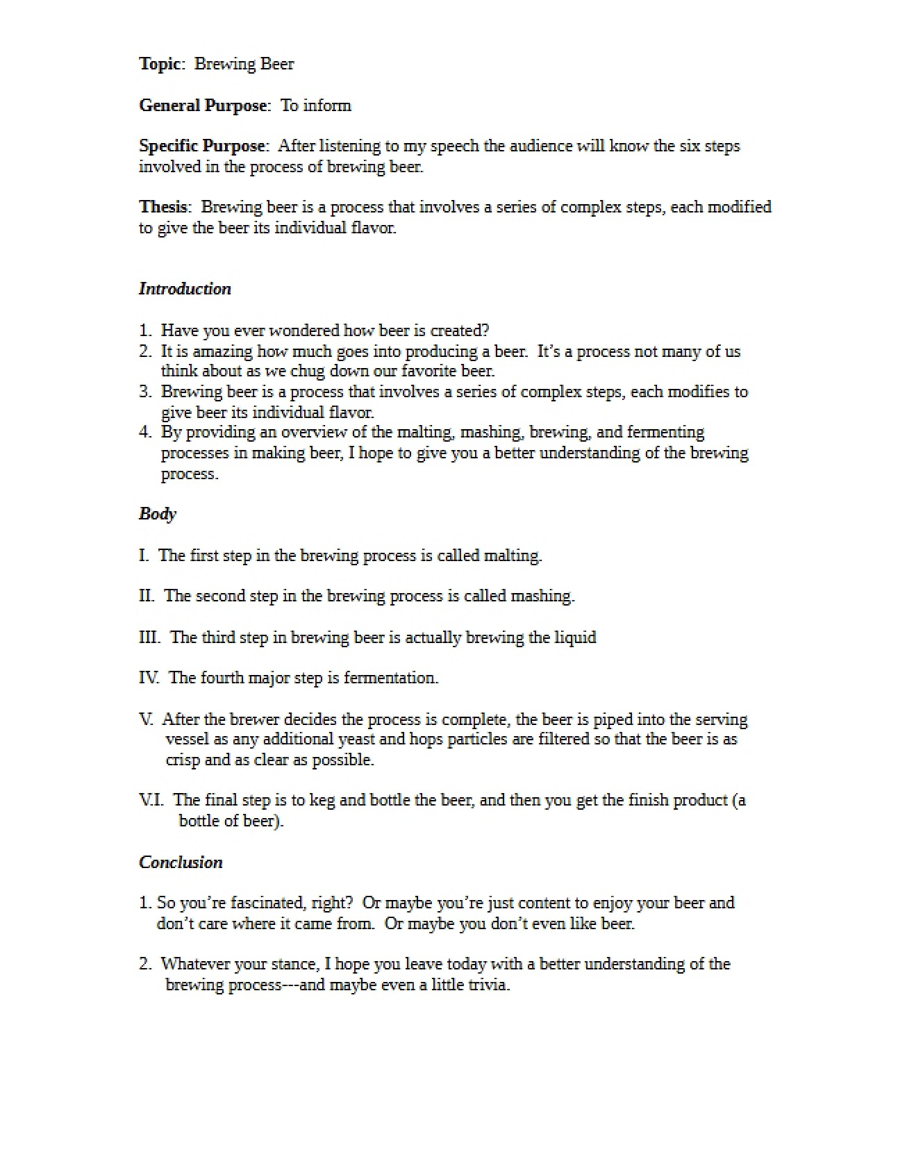 General Lecture Notes