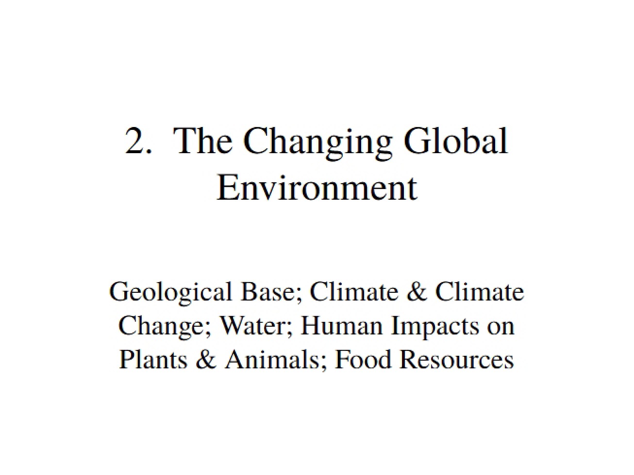 Second Chapter of Geography of the Global Village