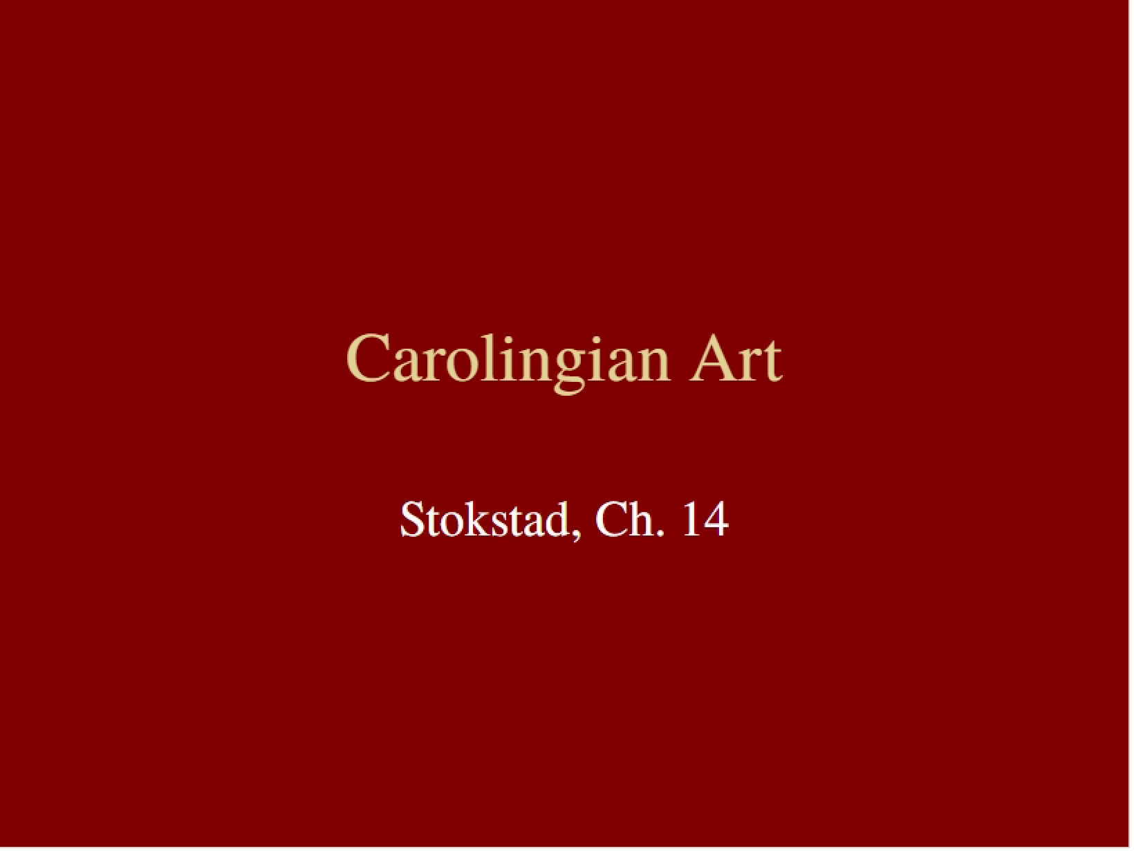 Art of the Carolingian Era