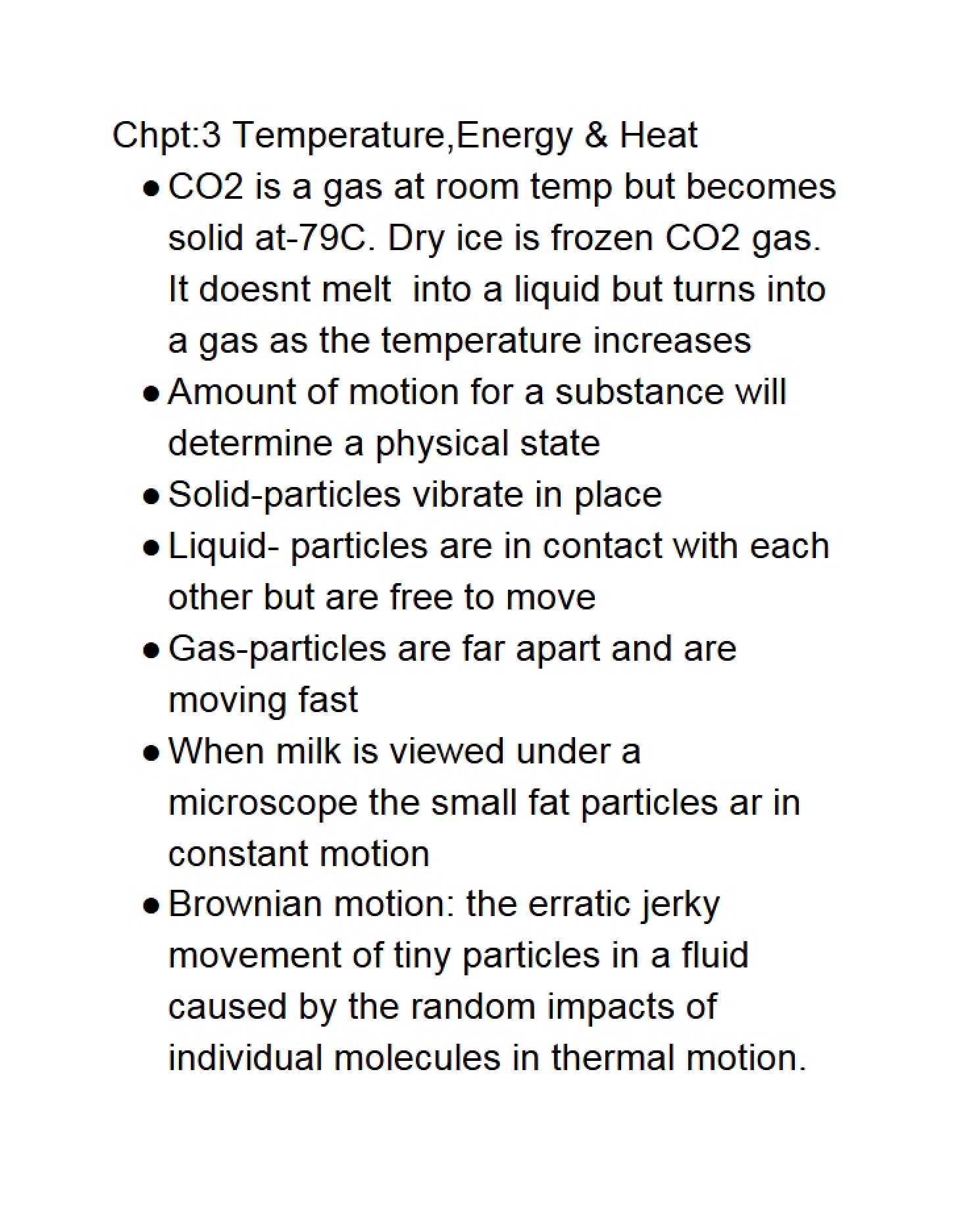 Heat, Energy, and Temperature
