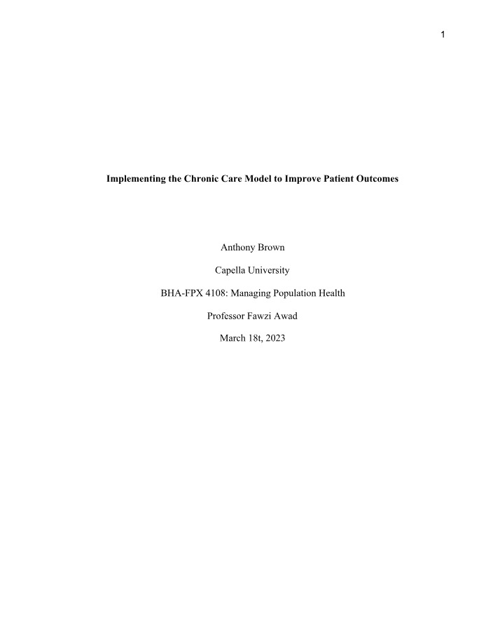 Implementing the Chronic Care Model in Los Angeles