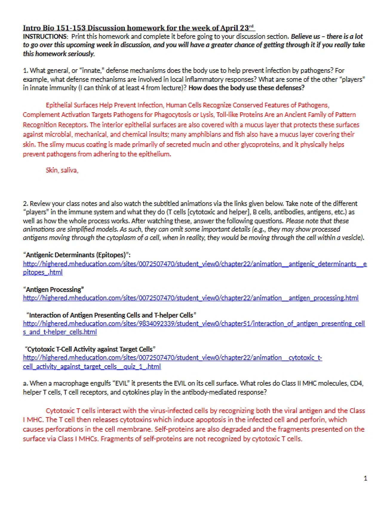 Discussion Assignment 3 (Spring 18)