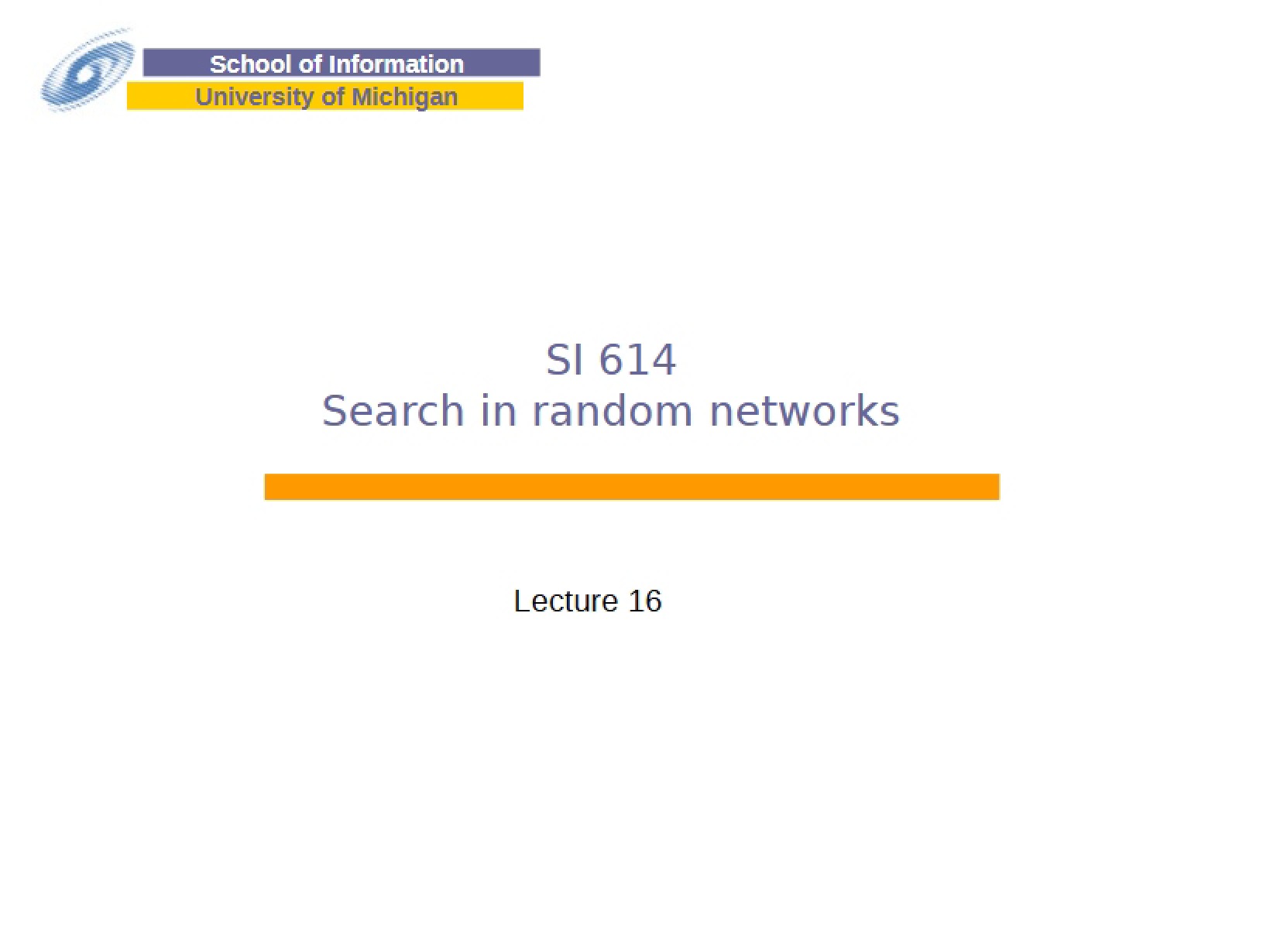 Random Network Search
