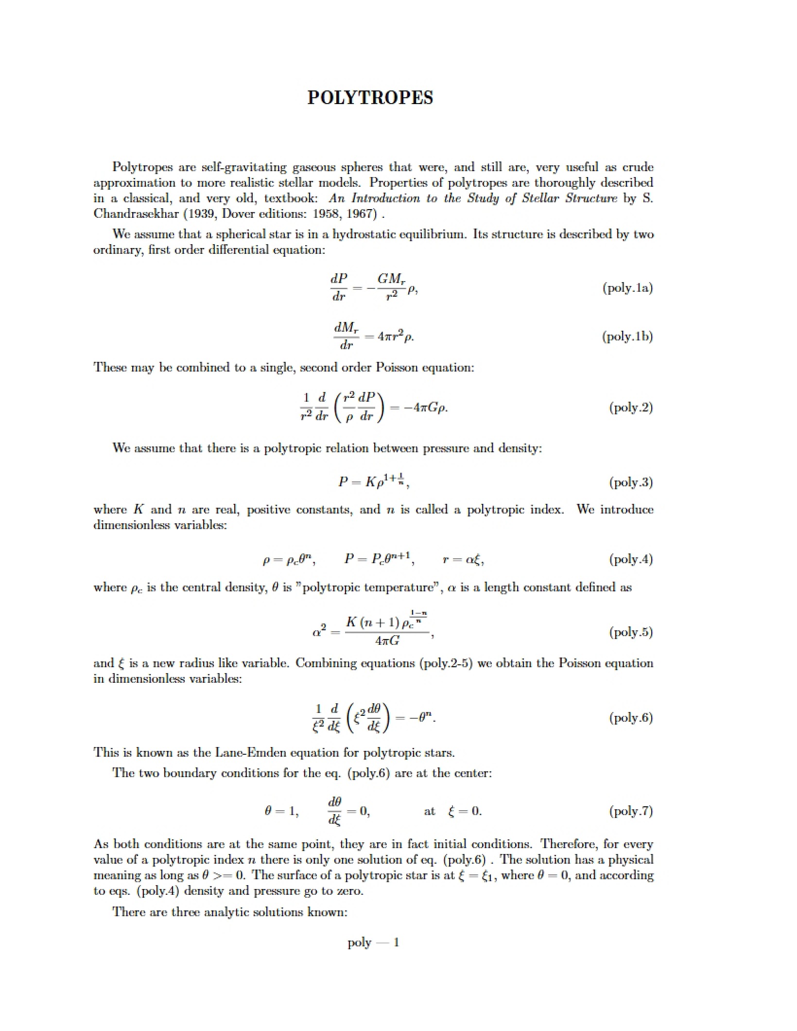 Understanding Polytropes
