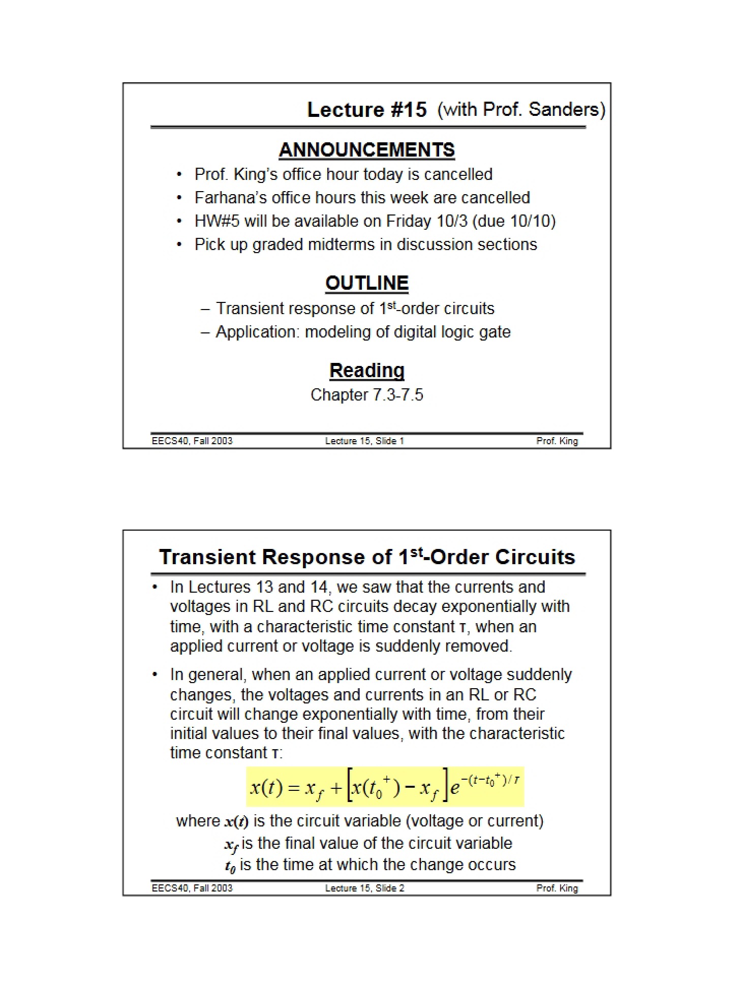 Review Notes