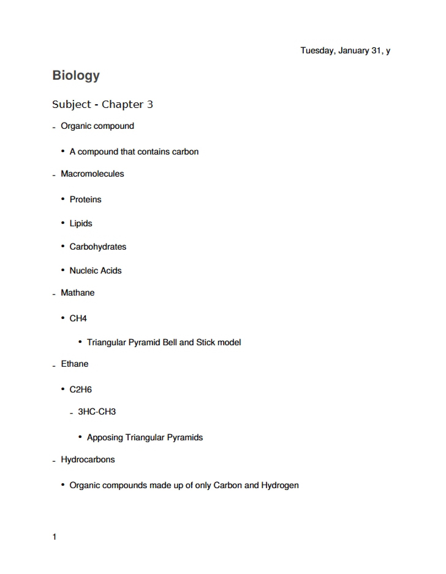 Biology Studies