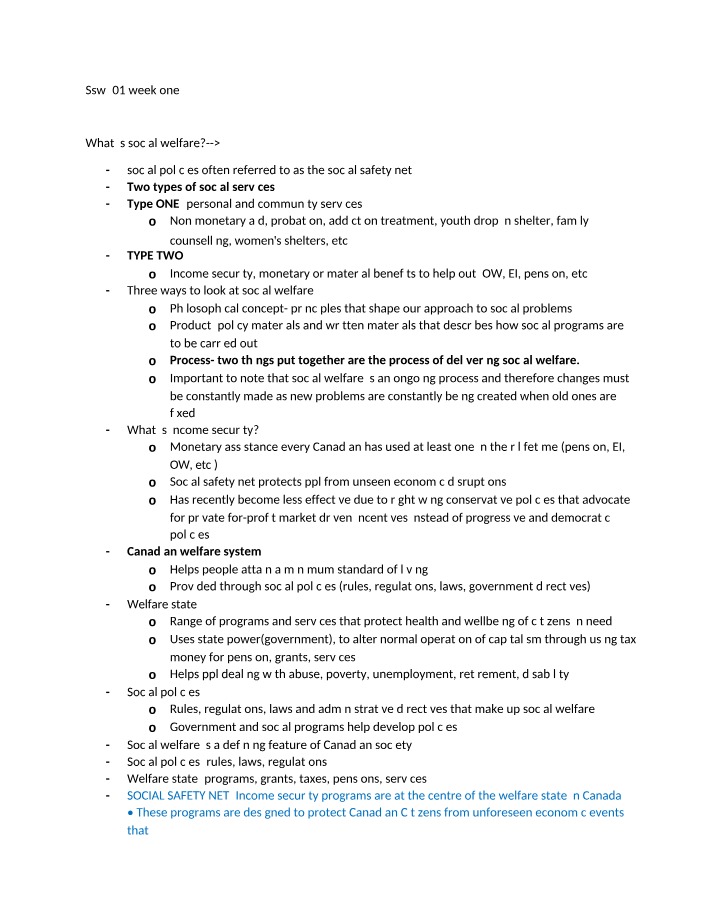 Social Welfare and Income Security in Canada