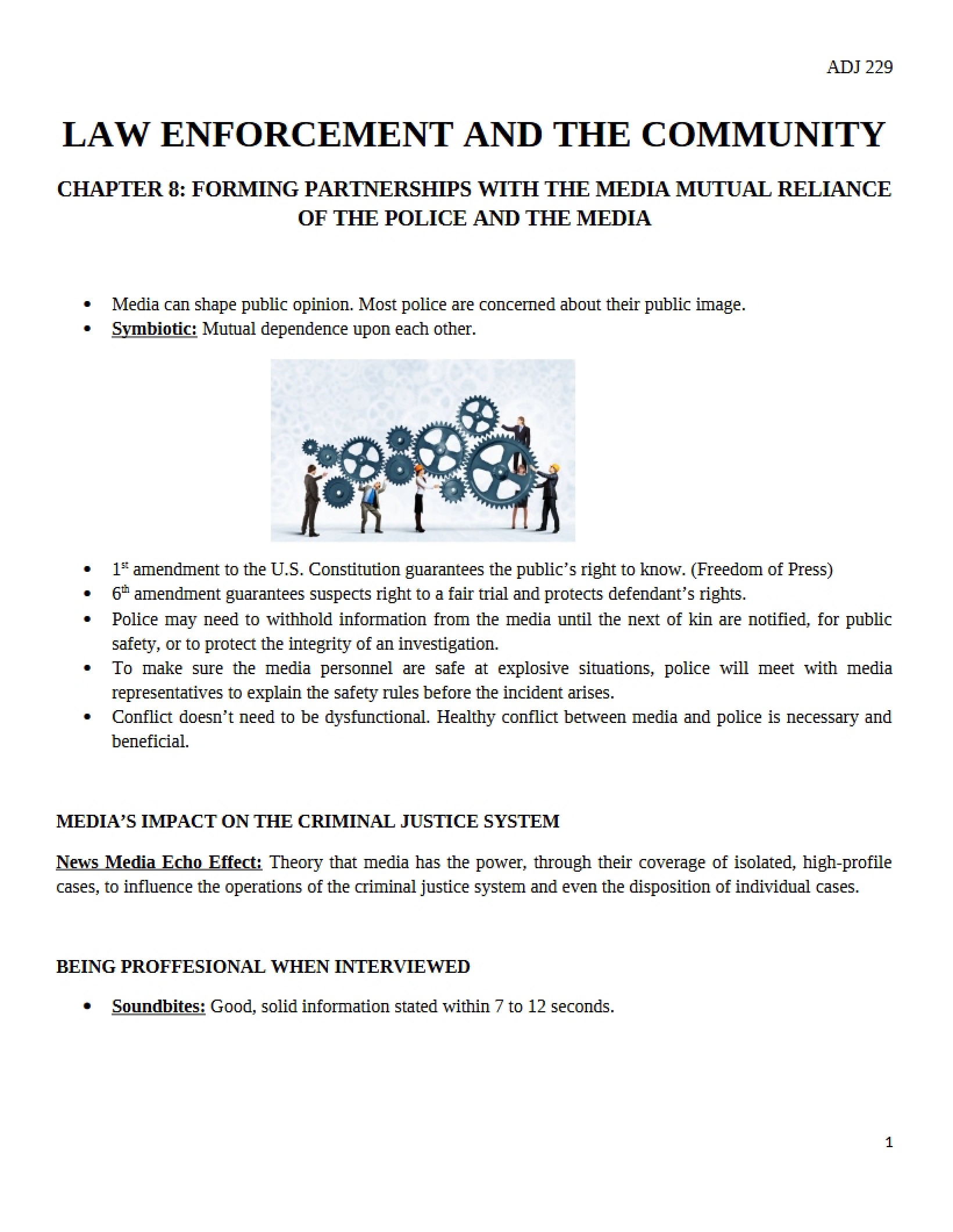 Relations Law Enforcement and Community