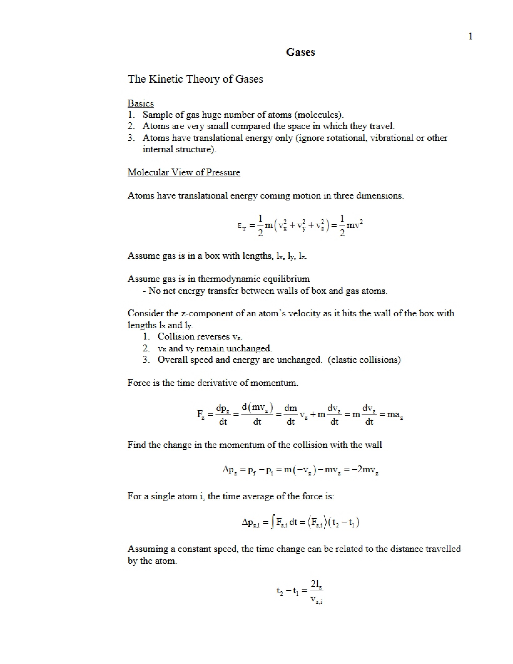 Gases Overview