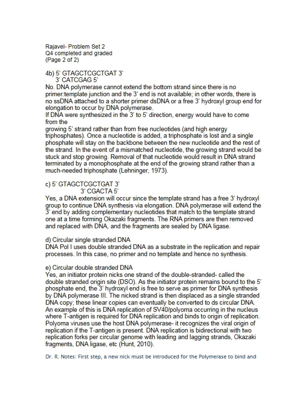 Molecular Science Practice Set Two