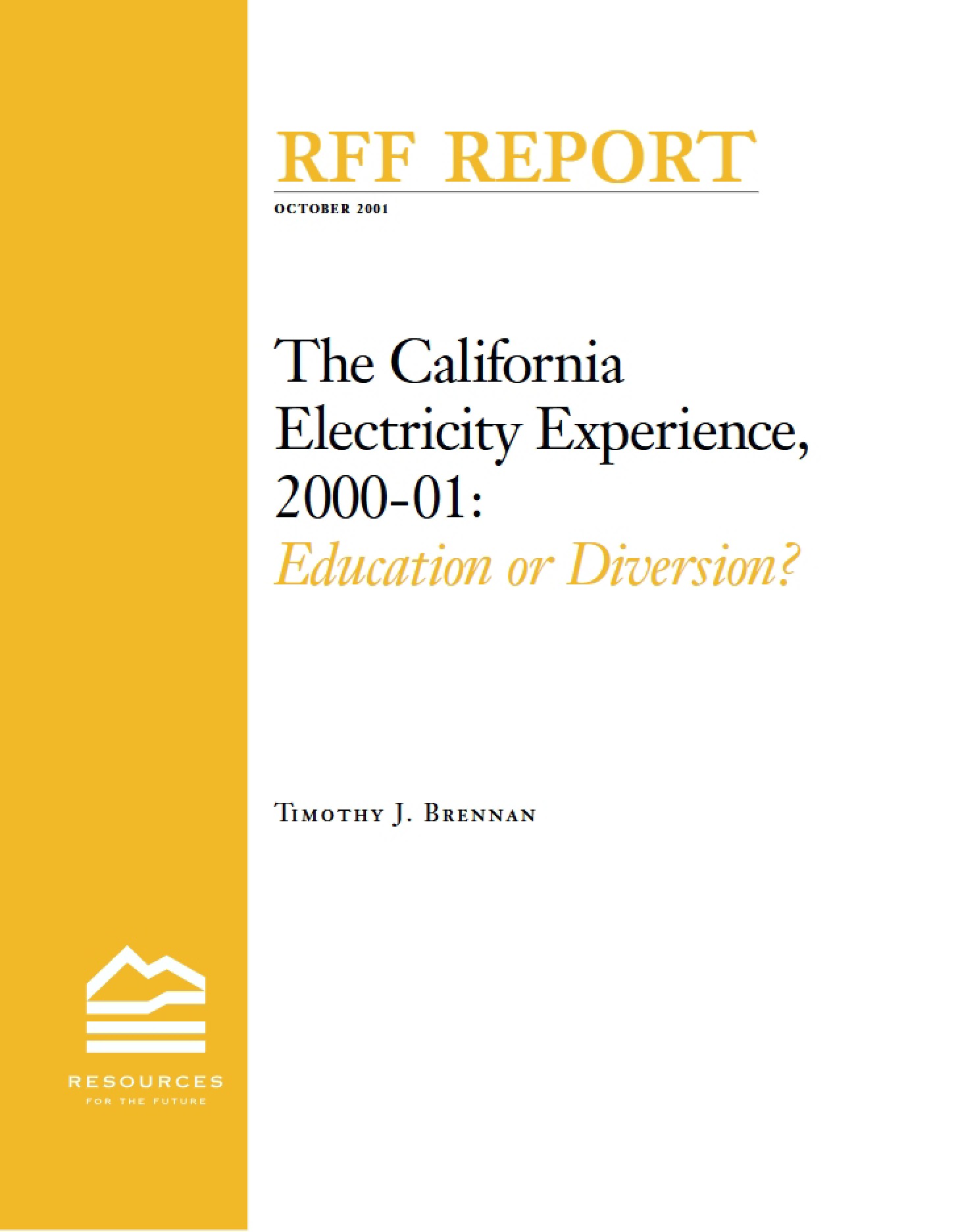 Electricity Experience in California