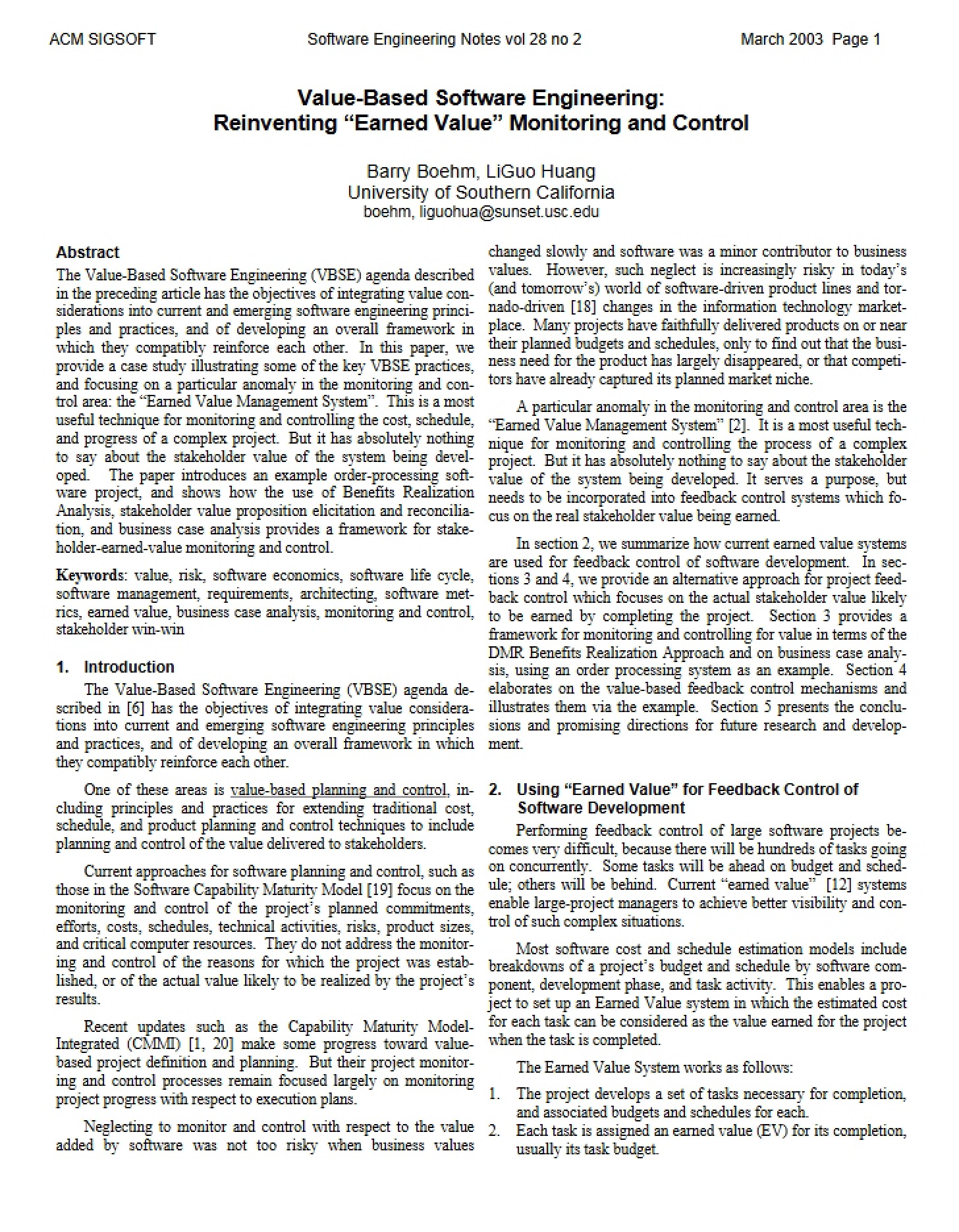 USC CSE Report 2003-512