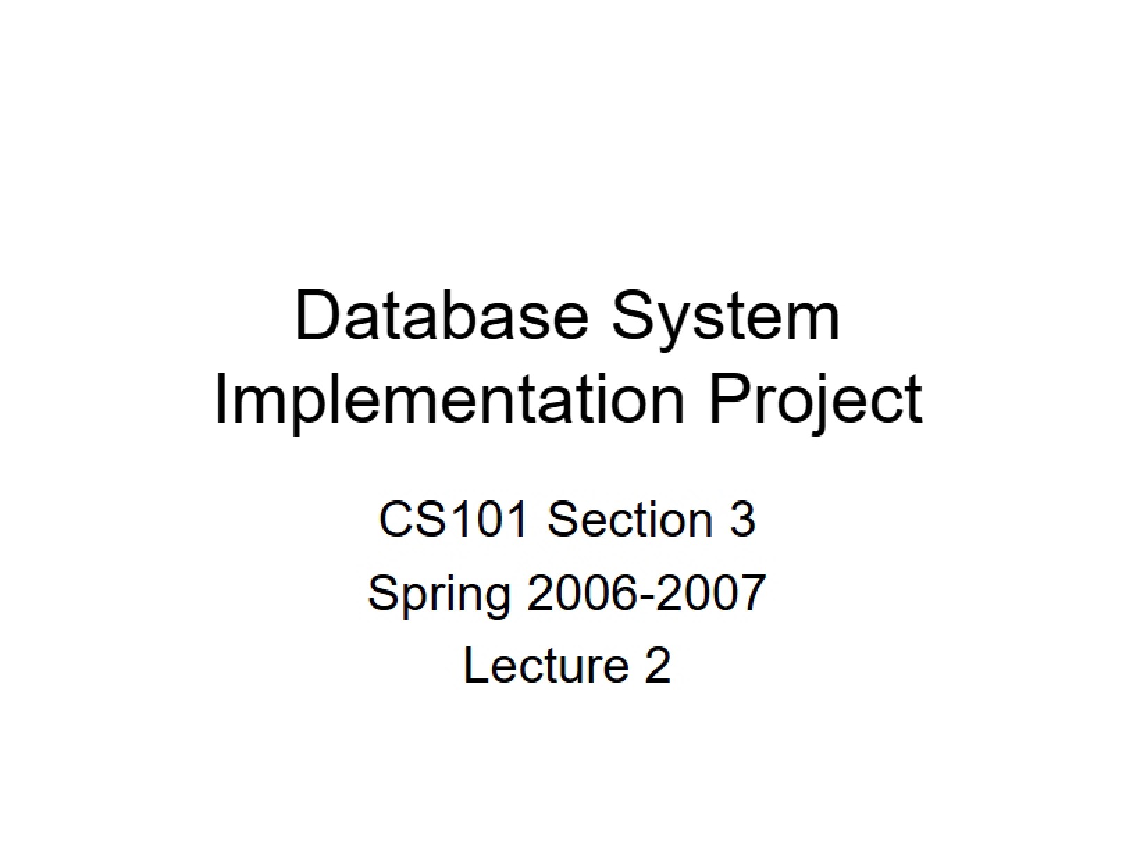 CS 101A Lecture Notes