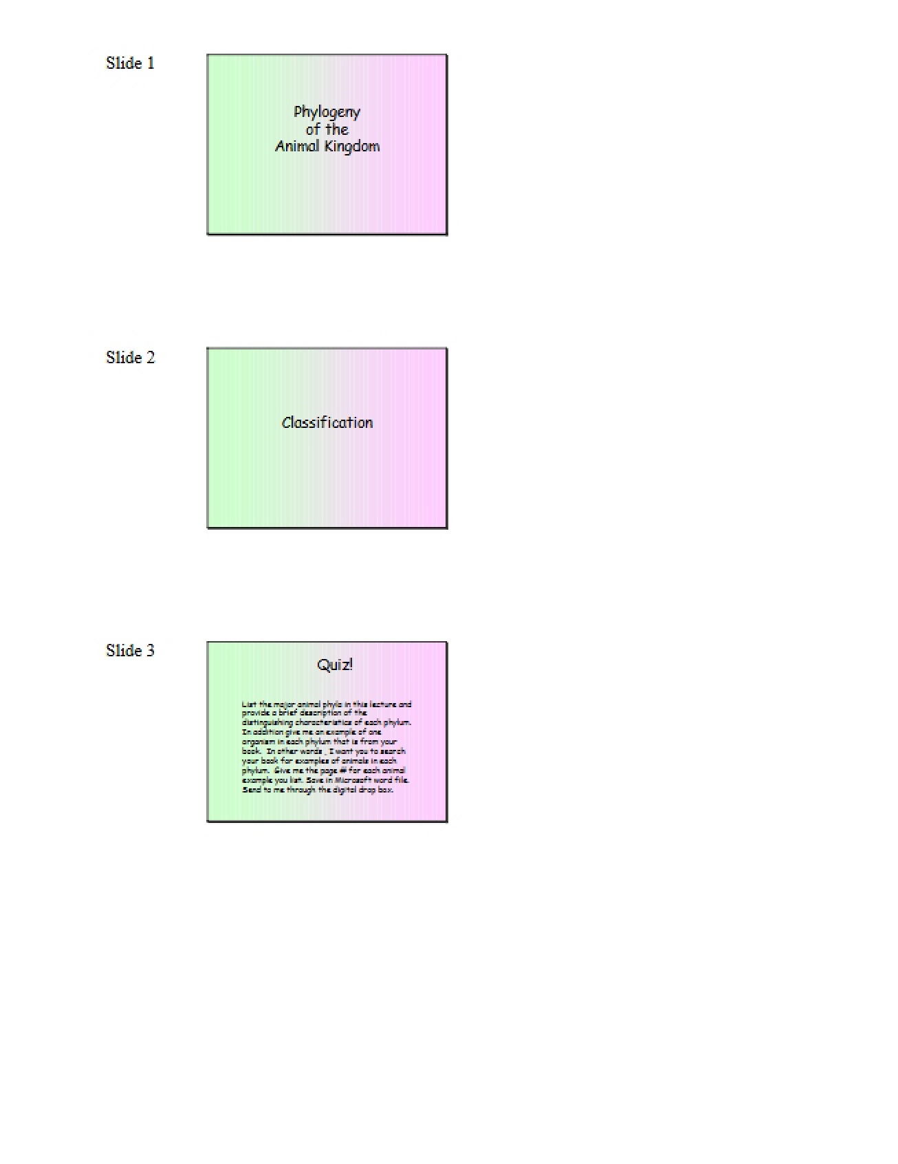 Comparative Physiology Notes