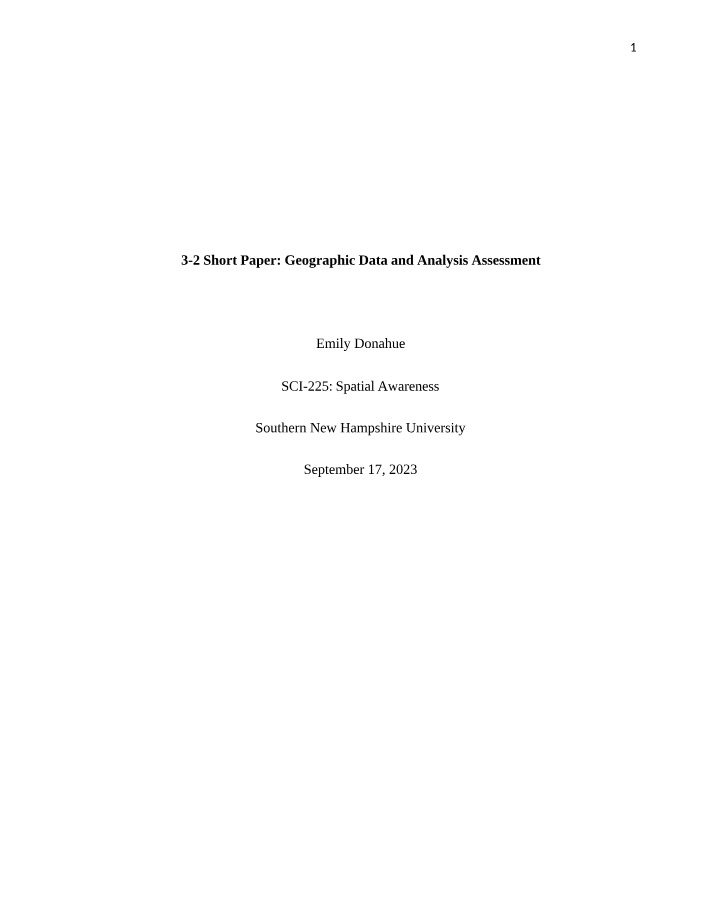 Geospatial Data Analysis - Raster