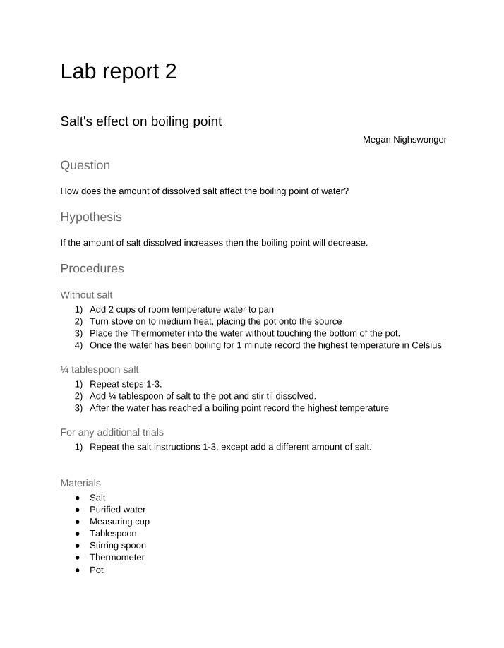 INTEGRATEDSCIENCE1A - Lab Report 2