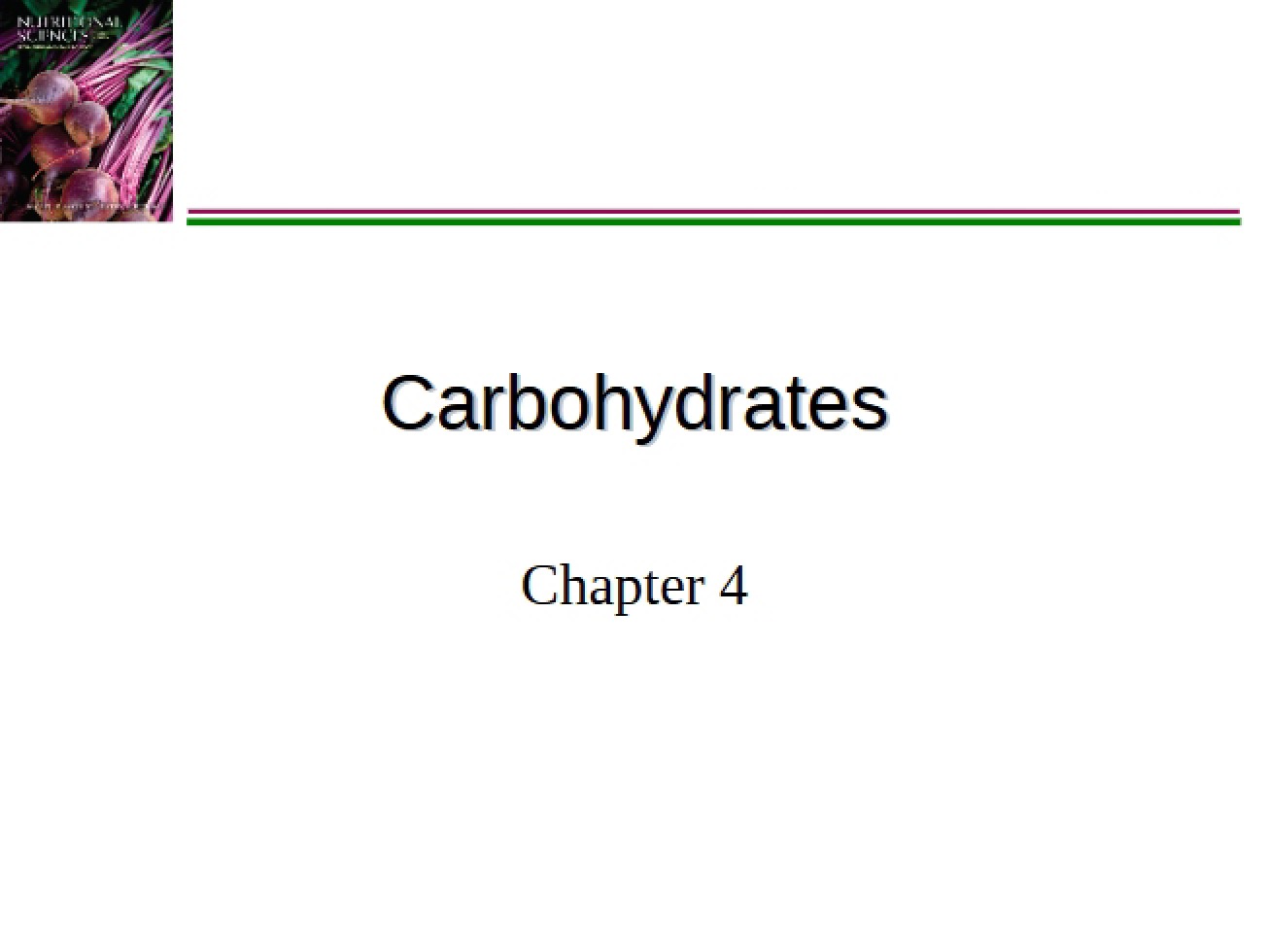Notes for Chapter Four