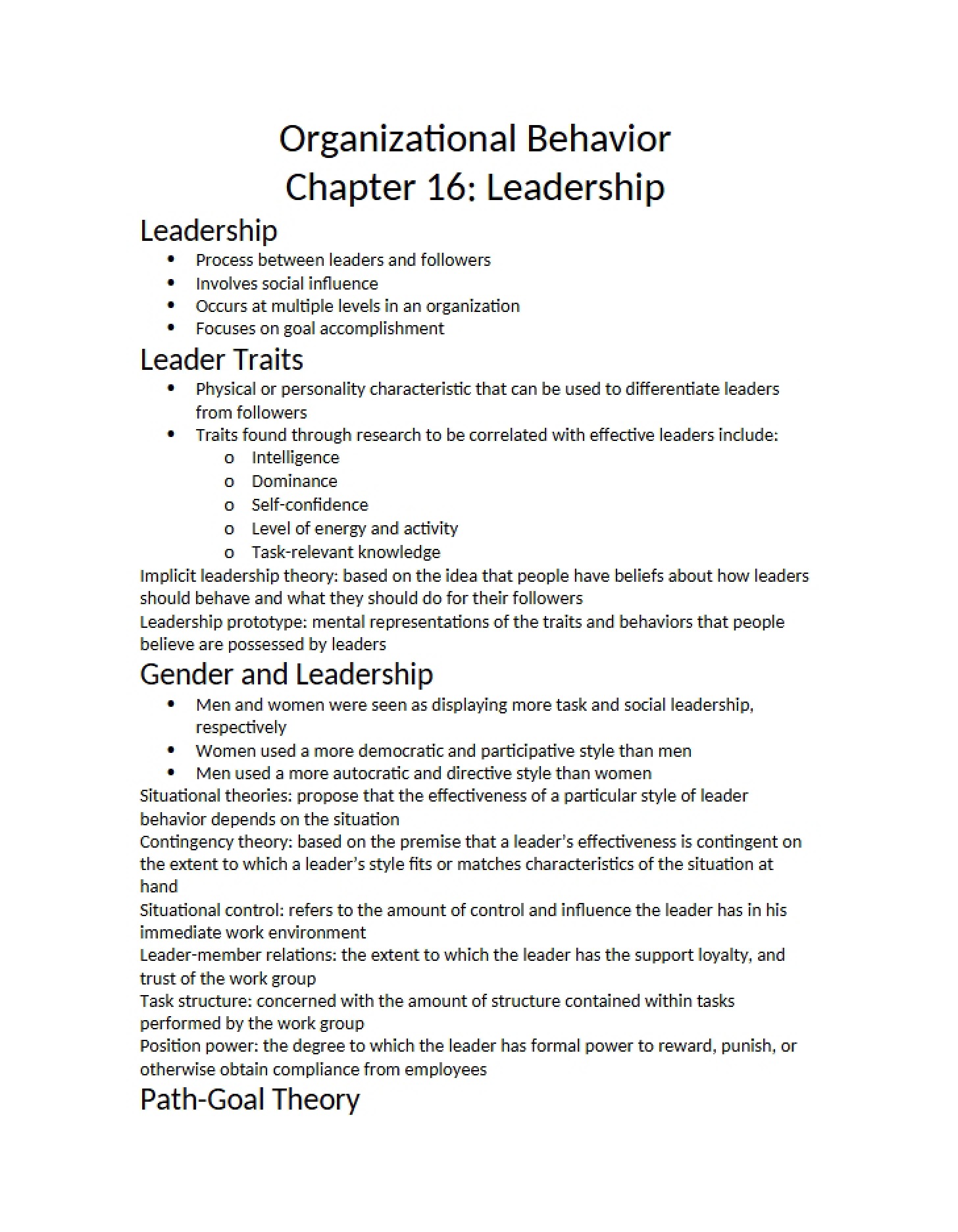 Behavior in Organizations