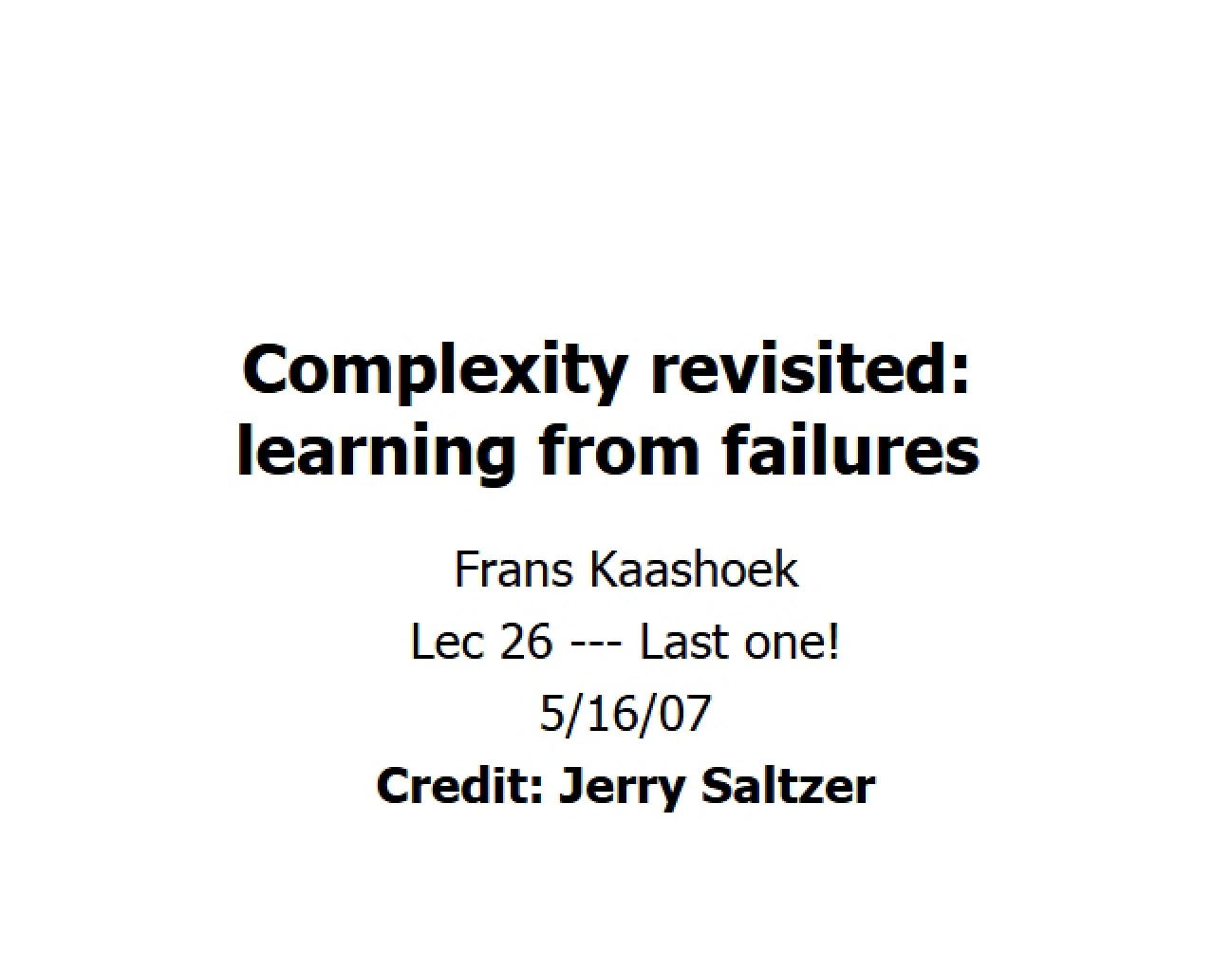Lecture Notes on Computing Systems