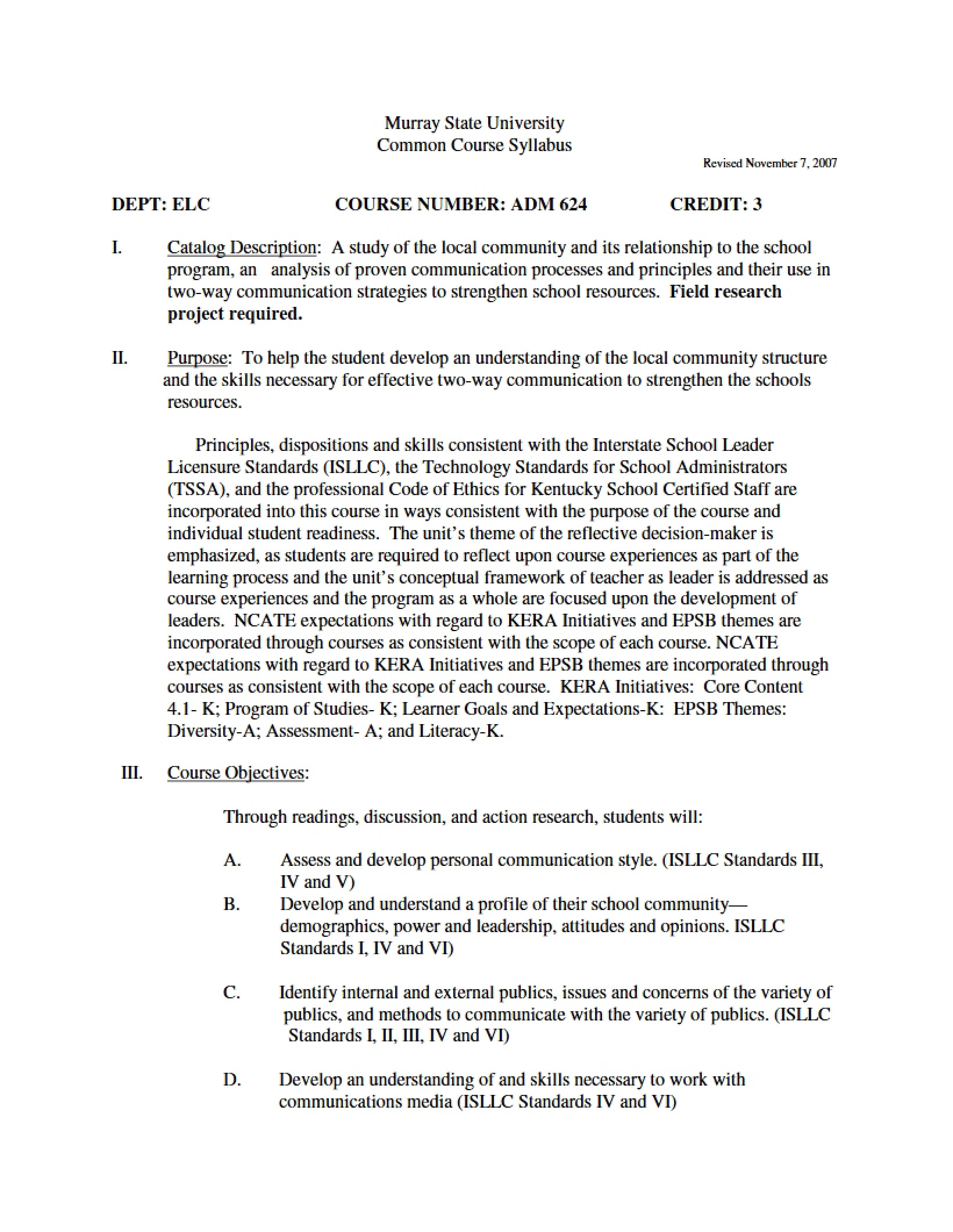 Syllabus
