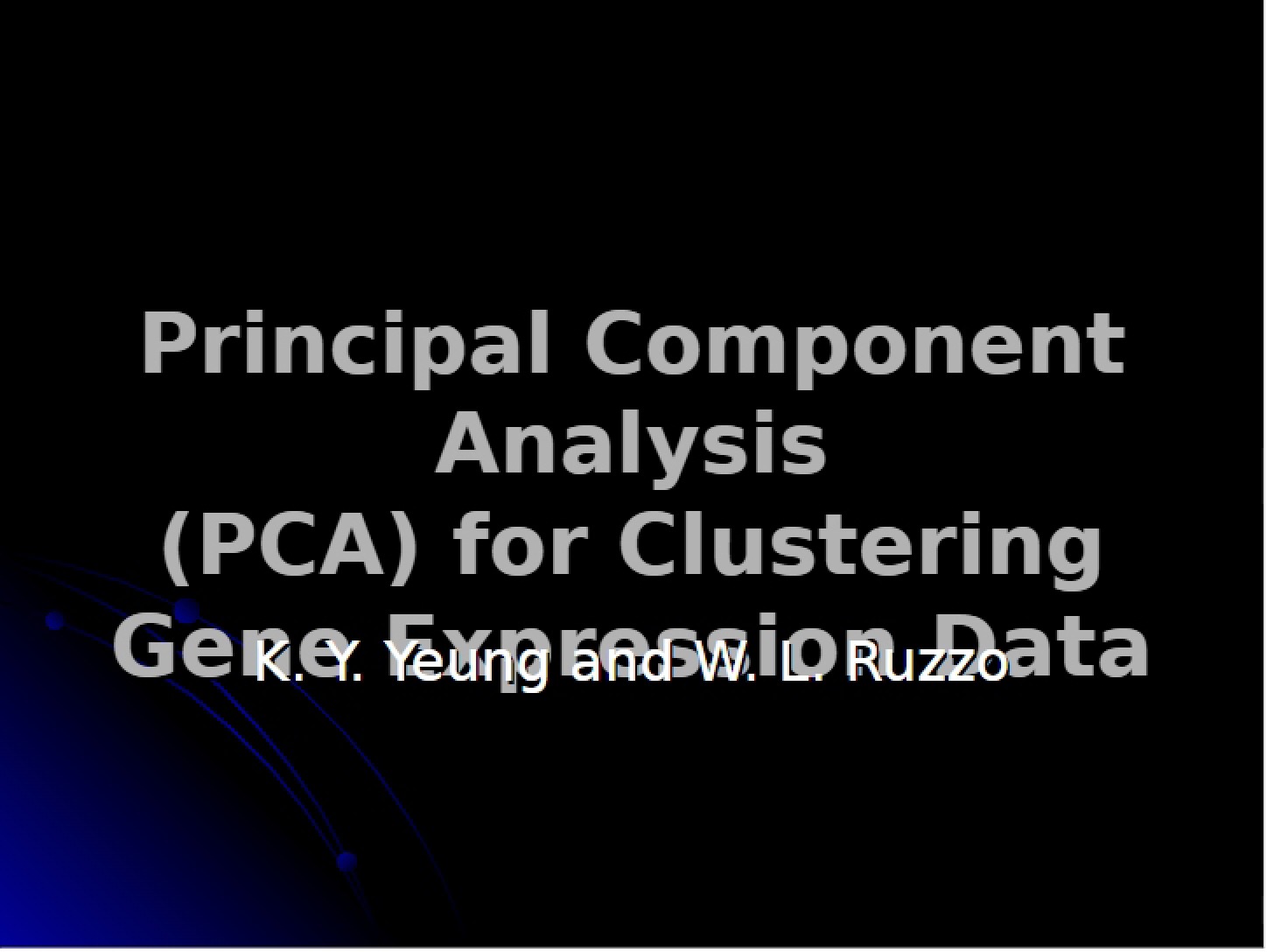 Clustering via Principal Components