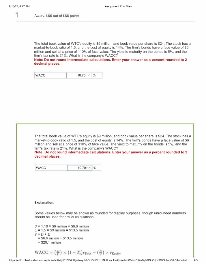 Weighted Average Cost of Capital (WACC) for Companies