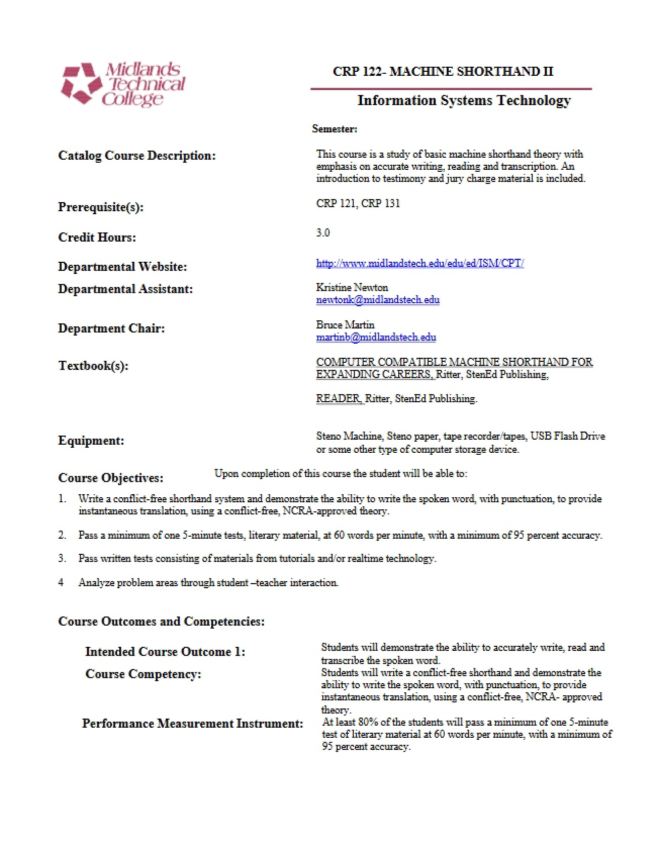 Second Machine Shorthand Course