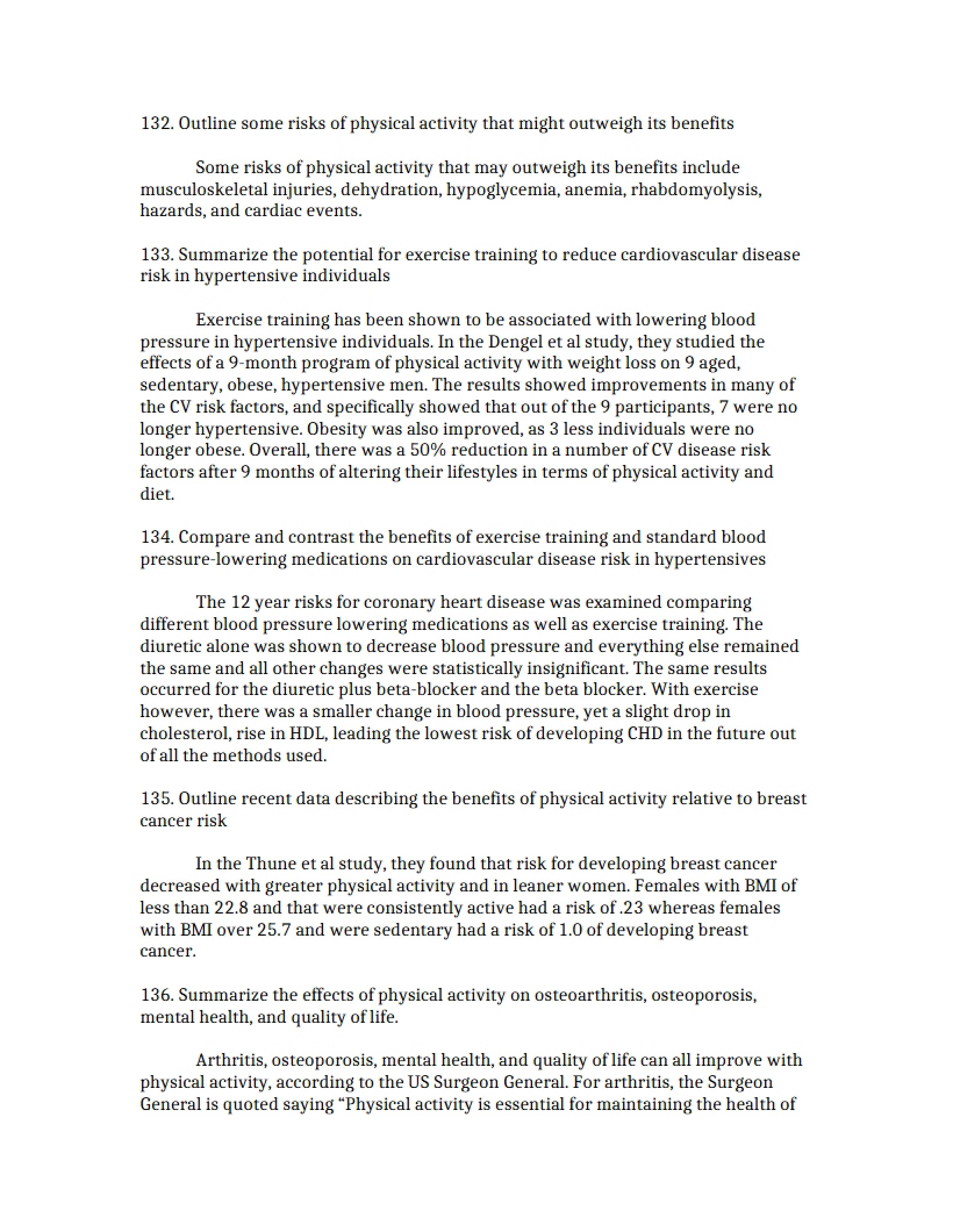 General Notes - Science of Physical Activity and Cardiovascular Health