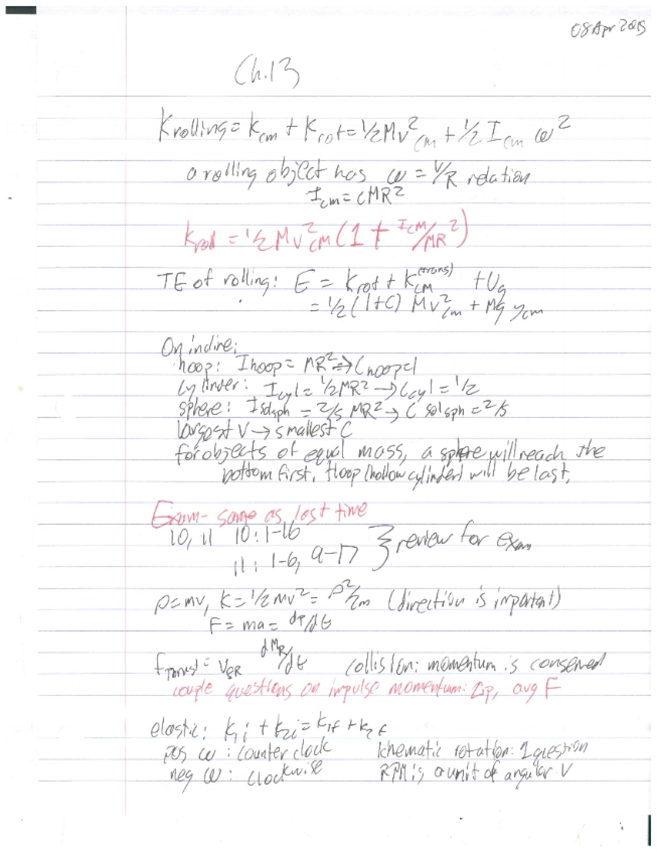 Physics Chapter Thirteen