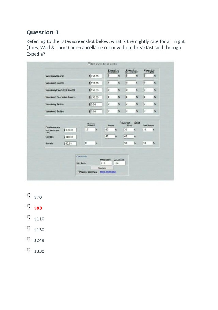 Hotel Management - Questions and Answers