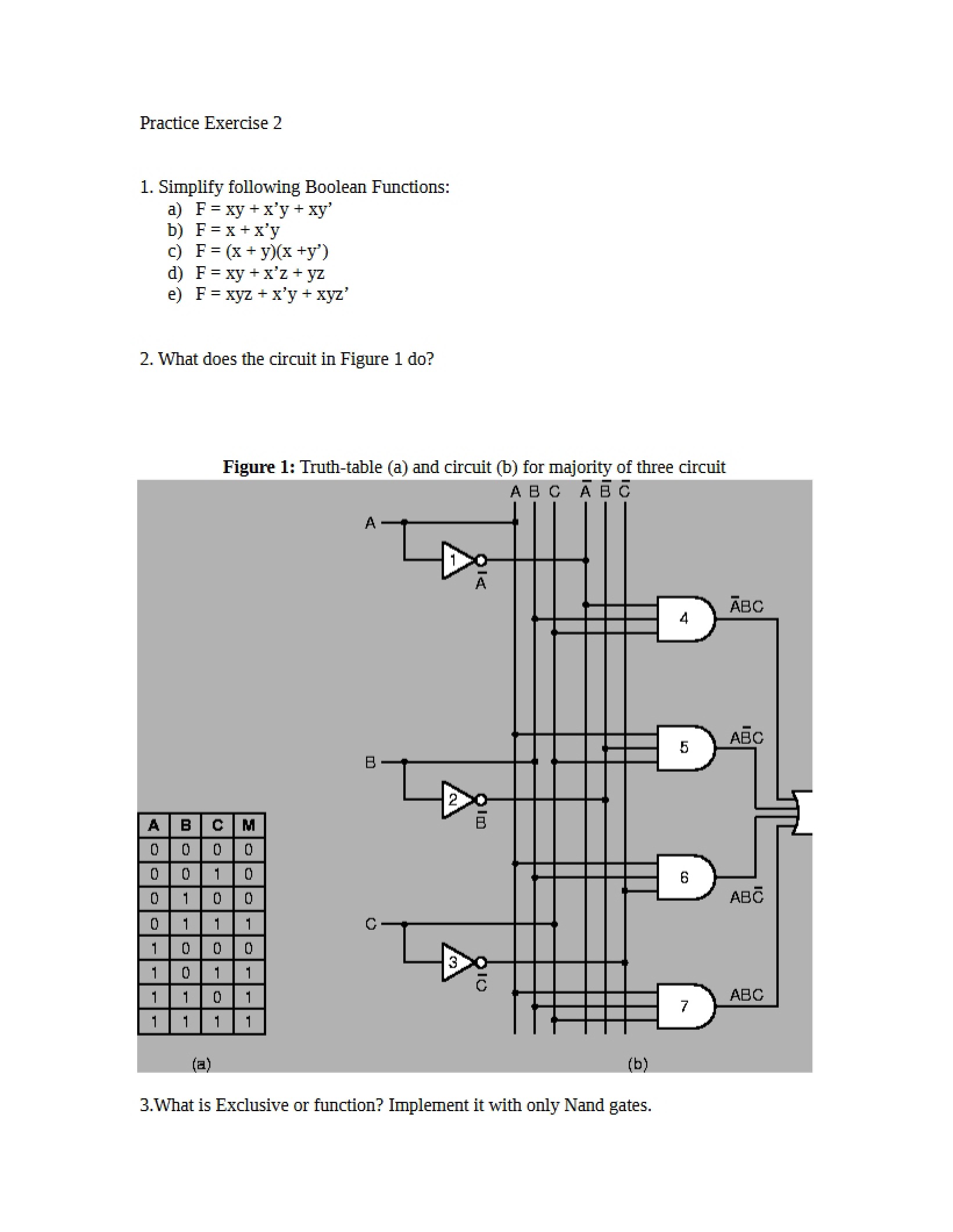 Exercise for Practice 2