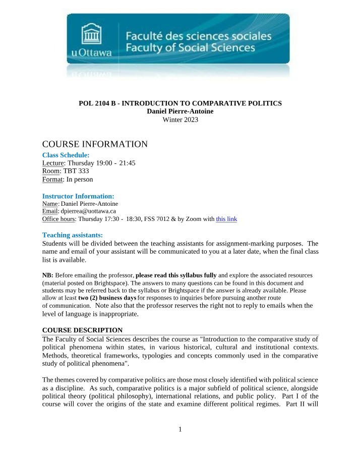 POL2104C Syllabus - Winter 2023