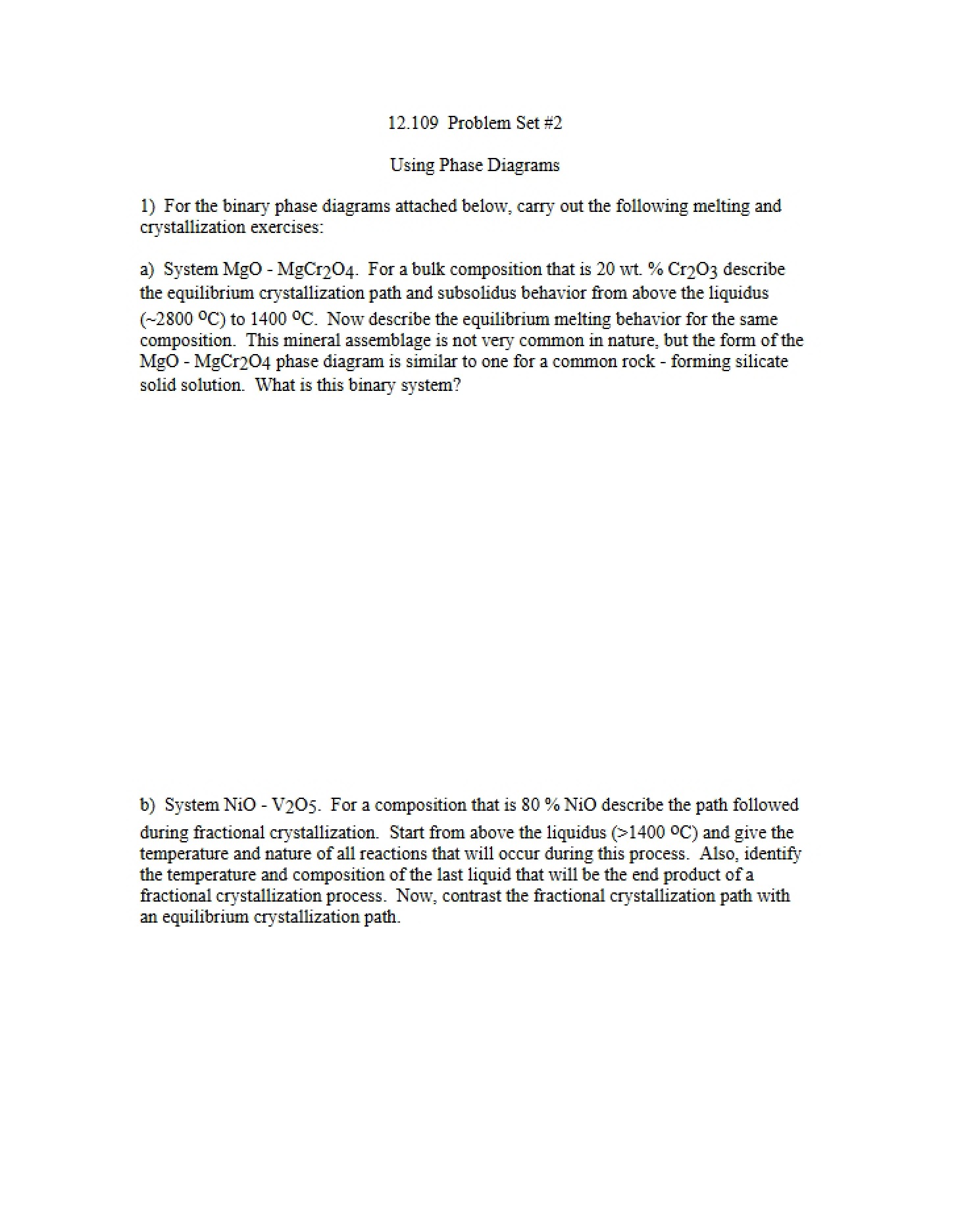 Phase Diagram Usage - Problem Set 2