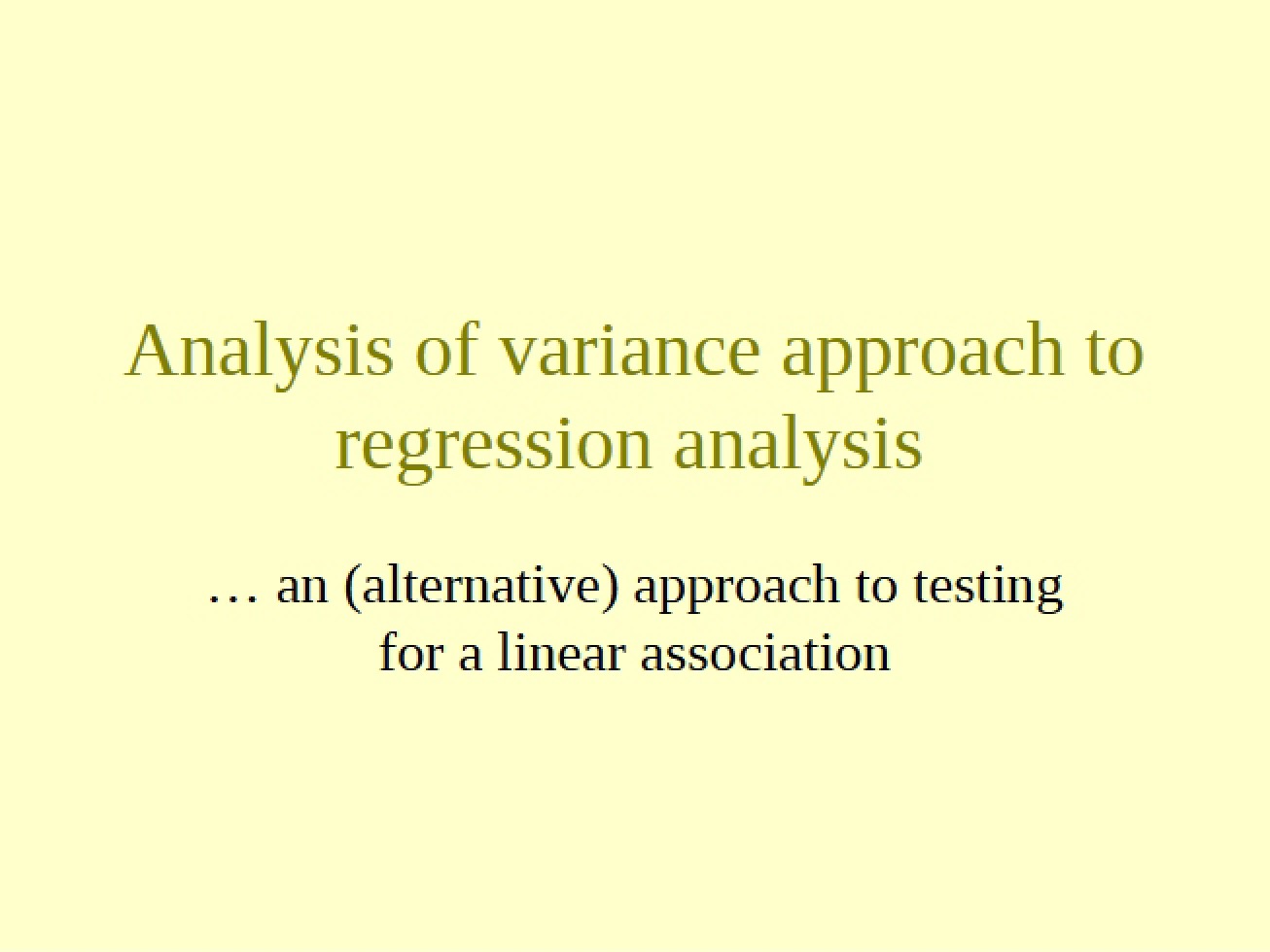 Variance Analysis