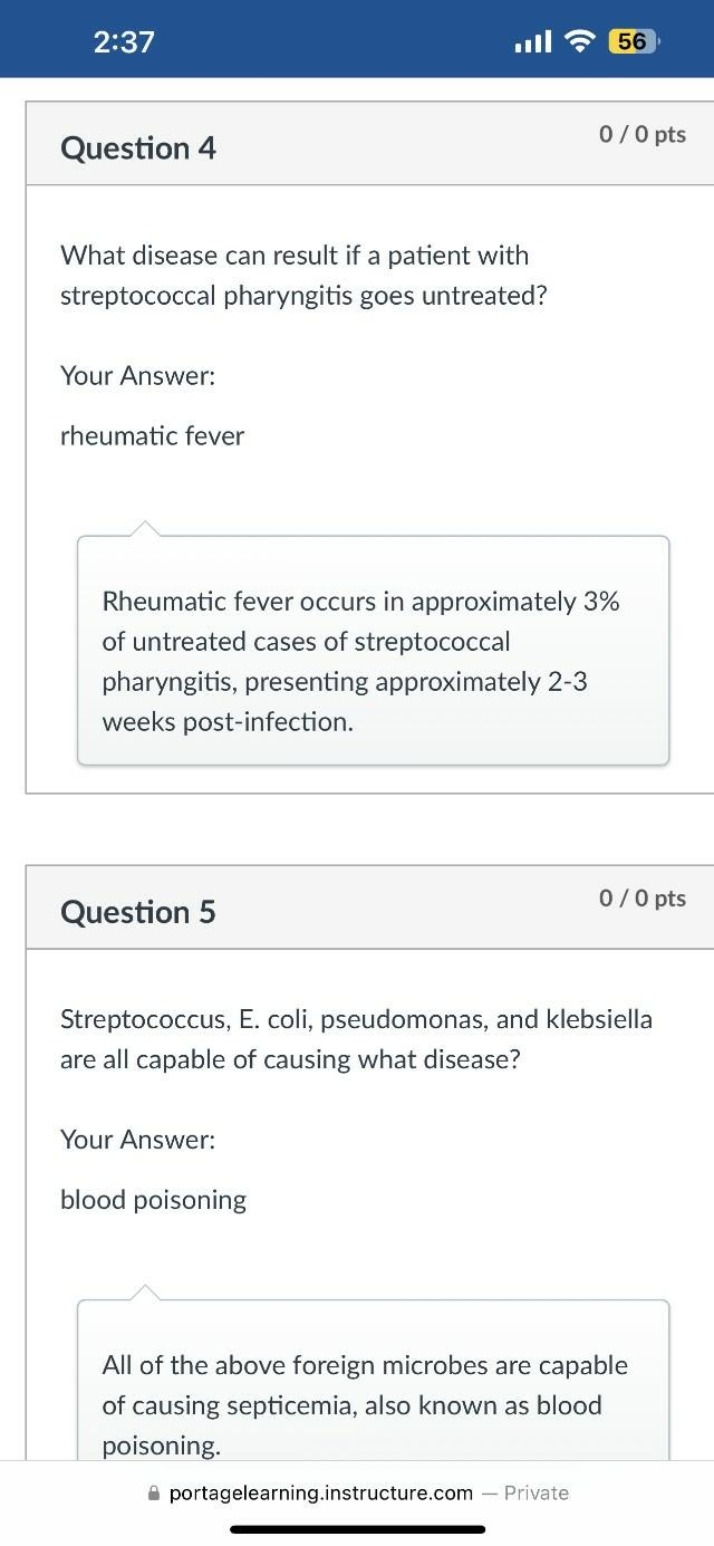 Questions and Answers for Microbiology Exam