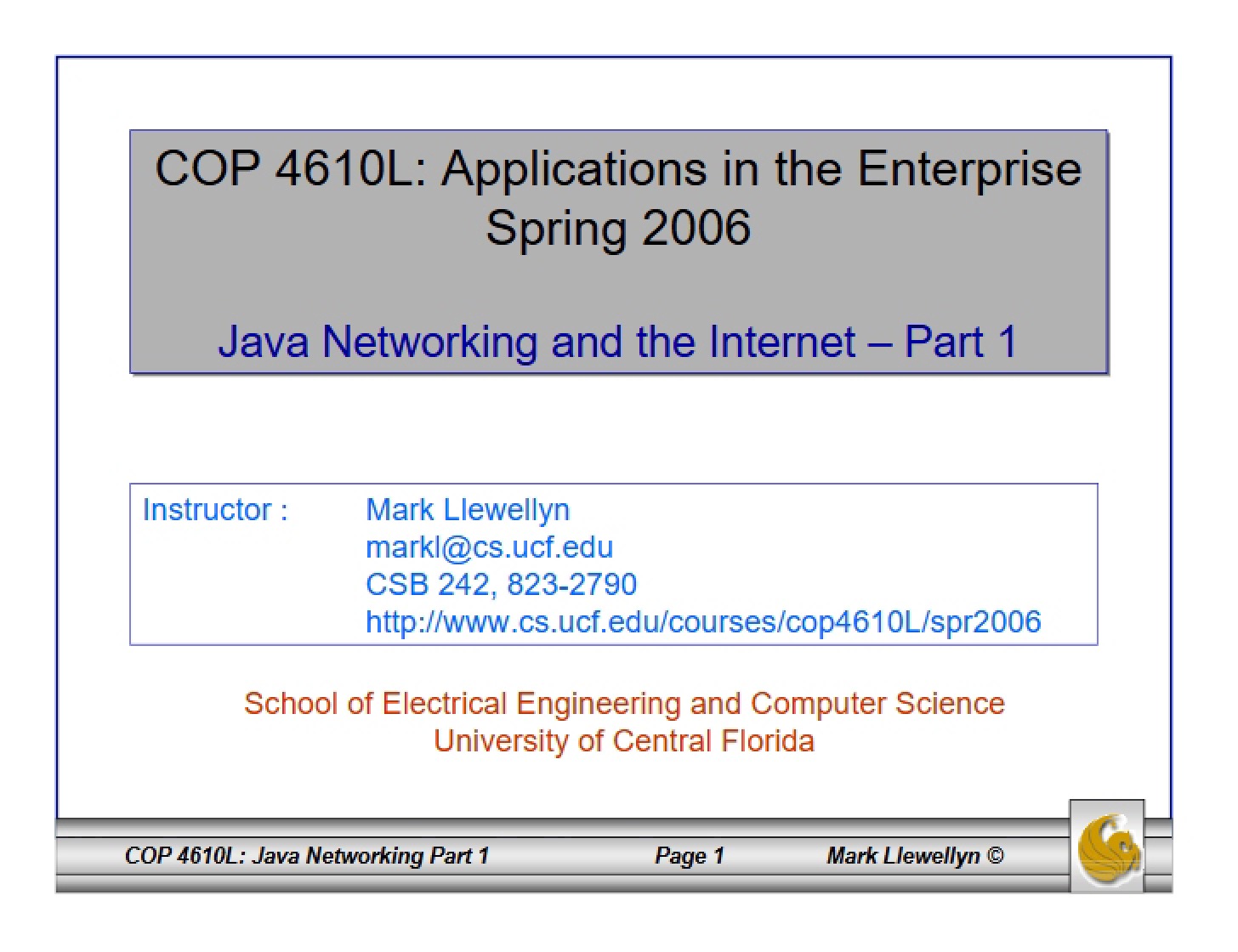 Internet and Java Networking