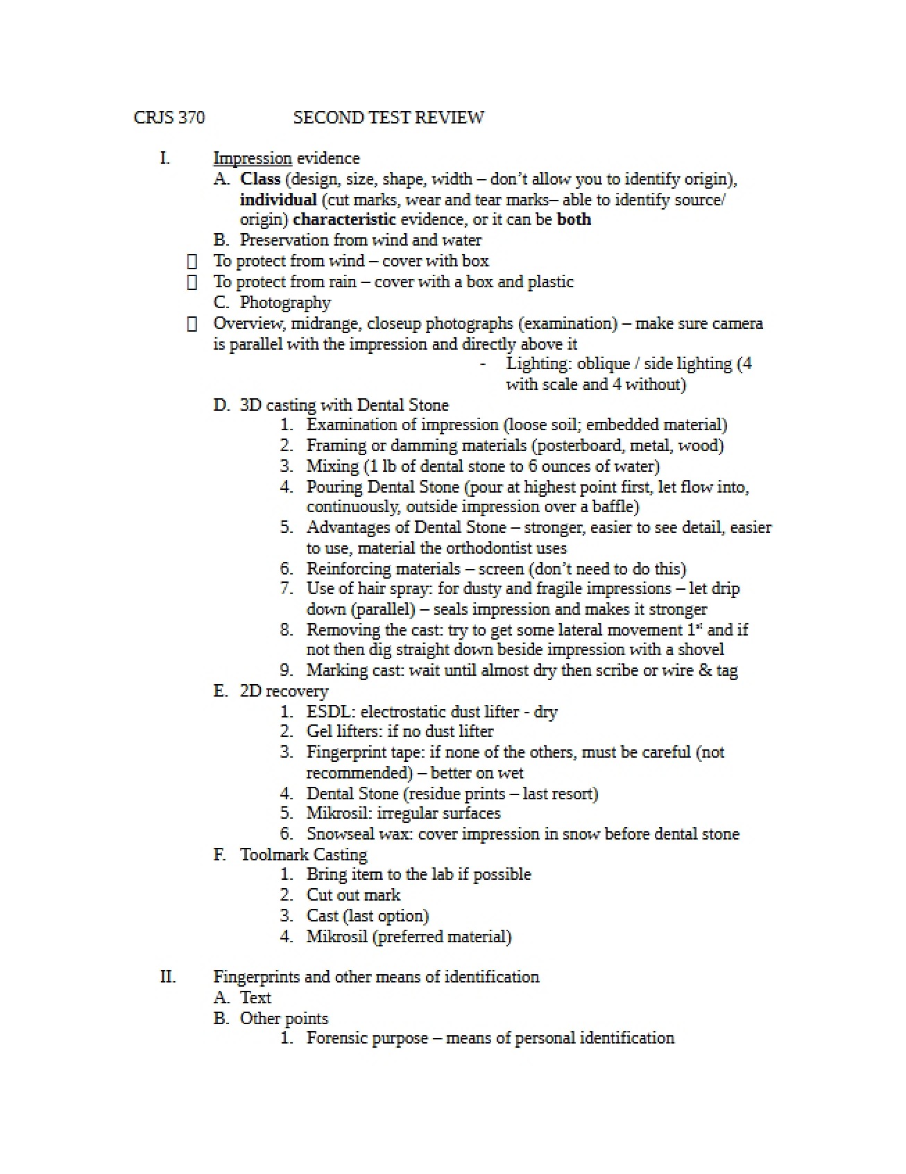 Review for Test Two