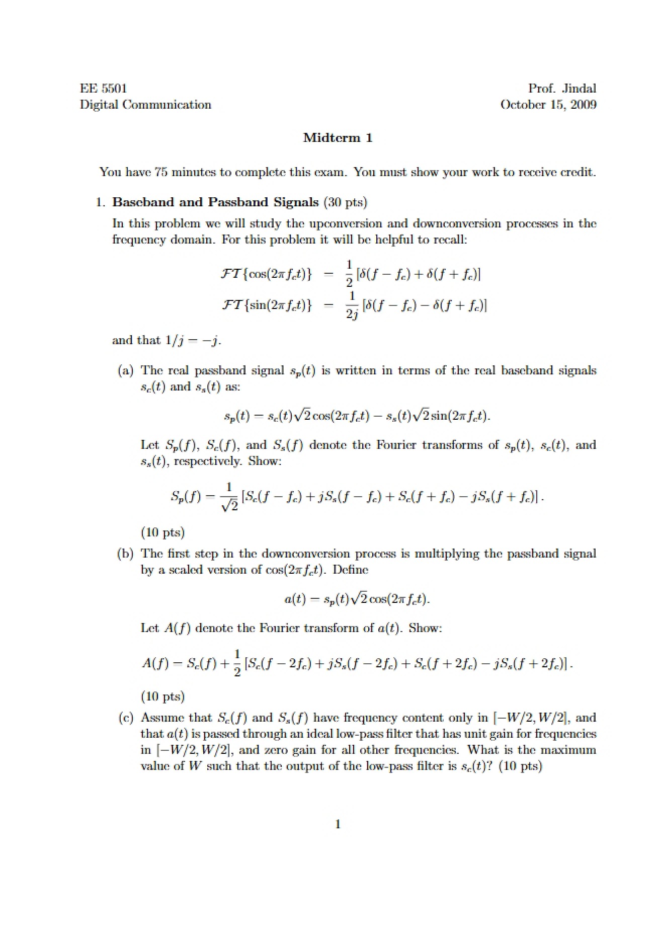 Digital Communication Midterm