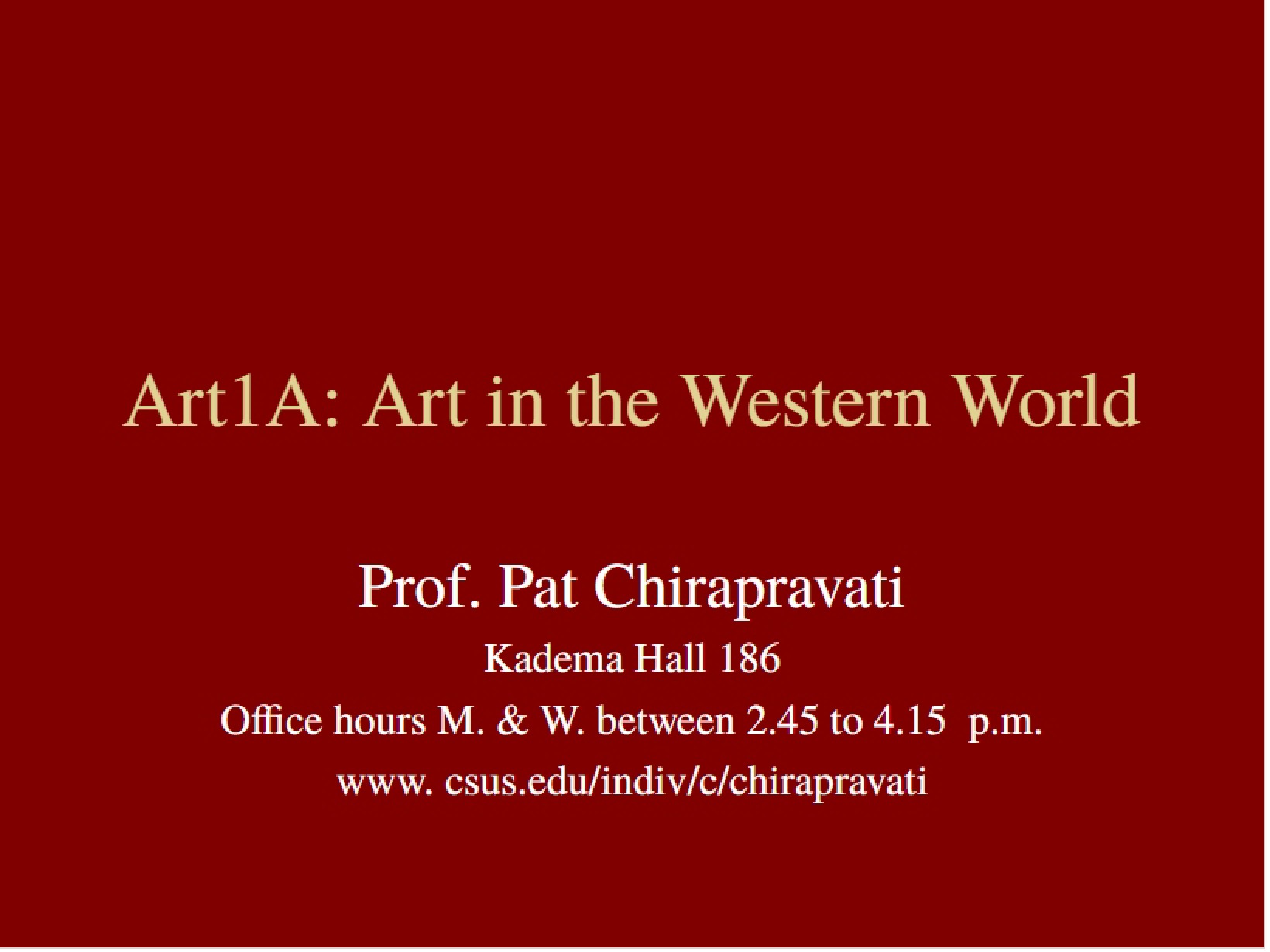 Art of the Western World